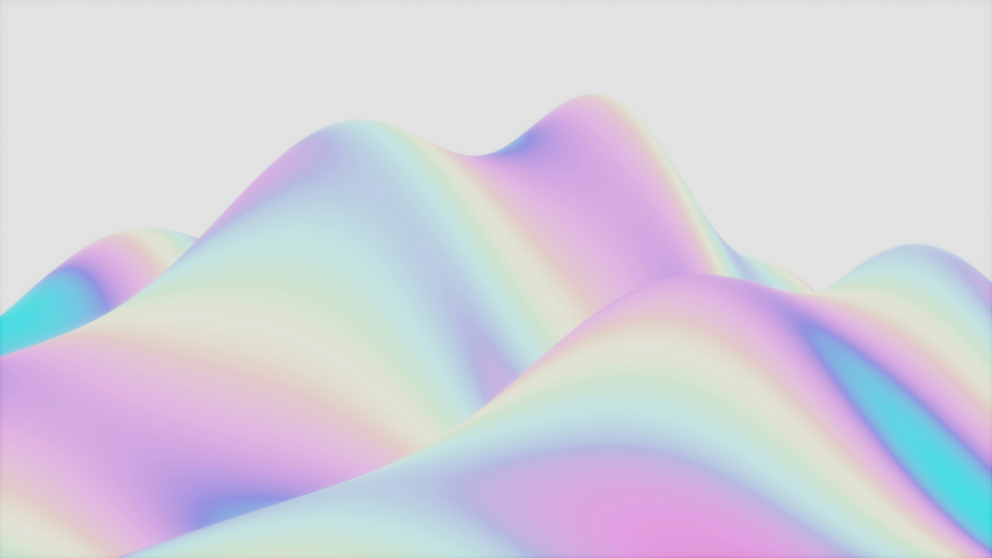 Cute Girly 3D Abstract Rainbow 5K