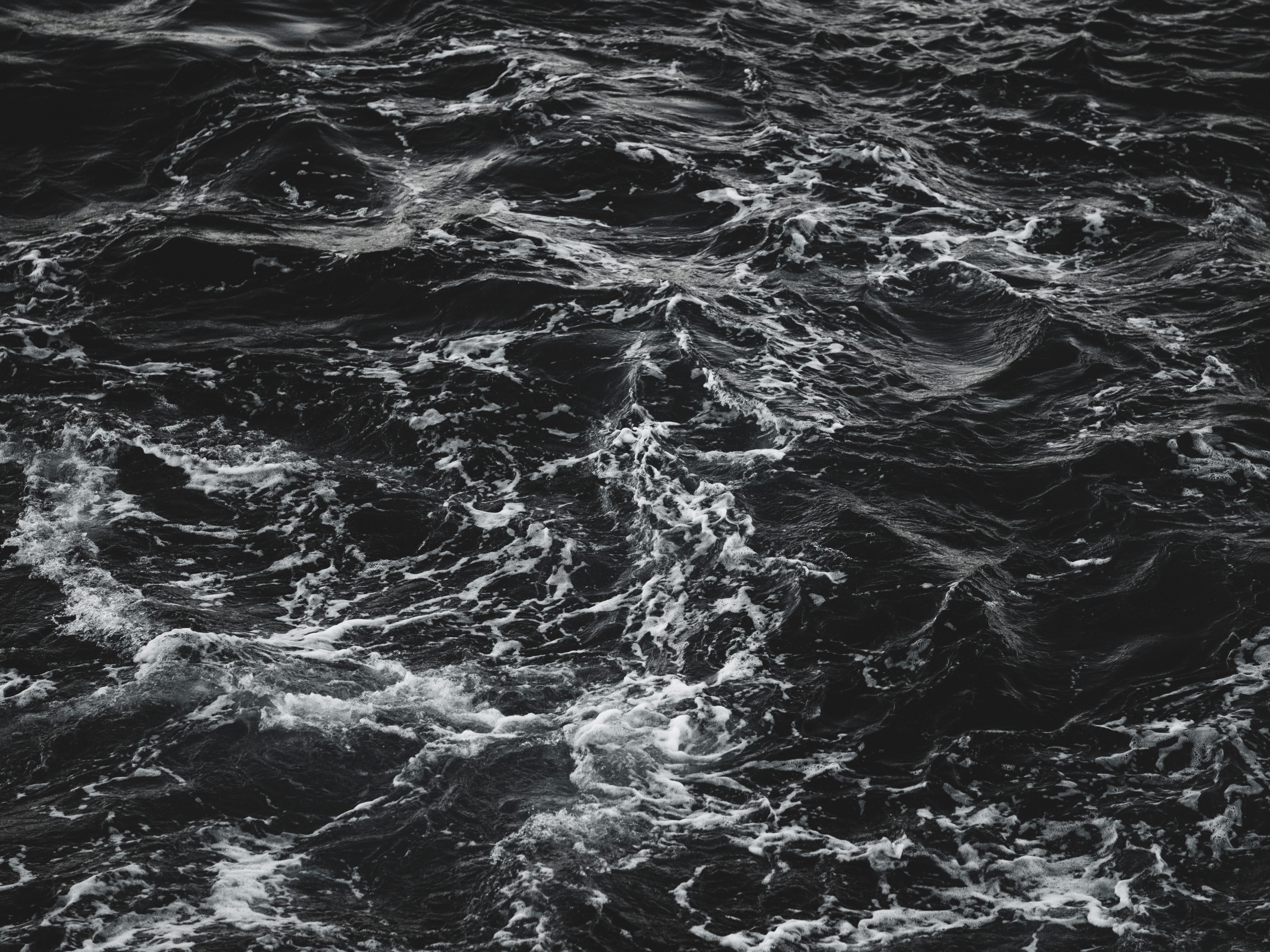 Dark Black Crashing Waves wallpaper for Apple iPhone, Apple Watch, Mac, iPad and Apple Watch