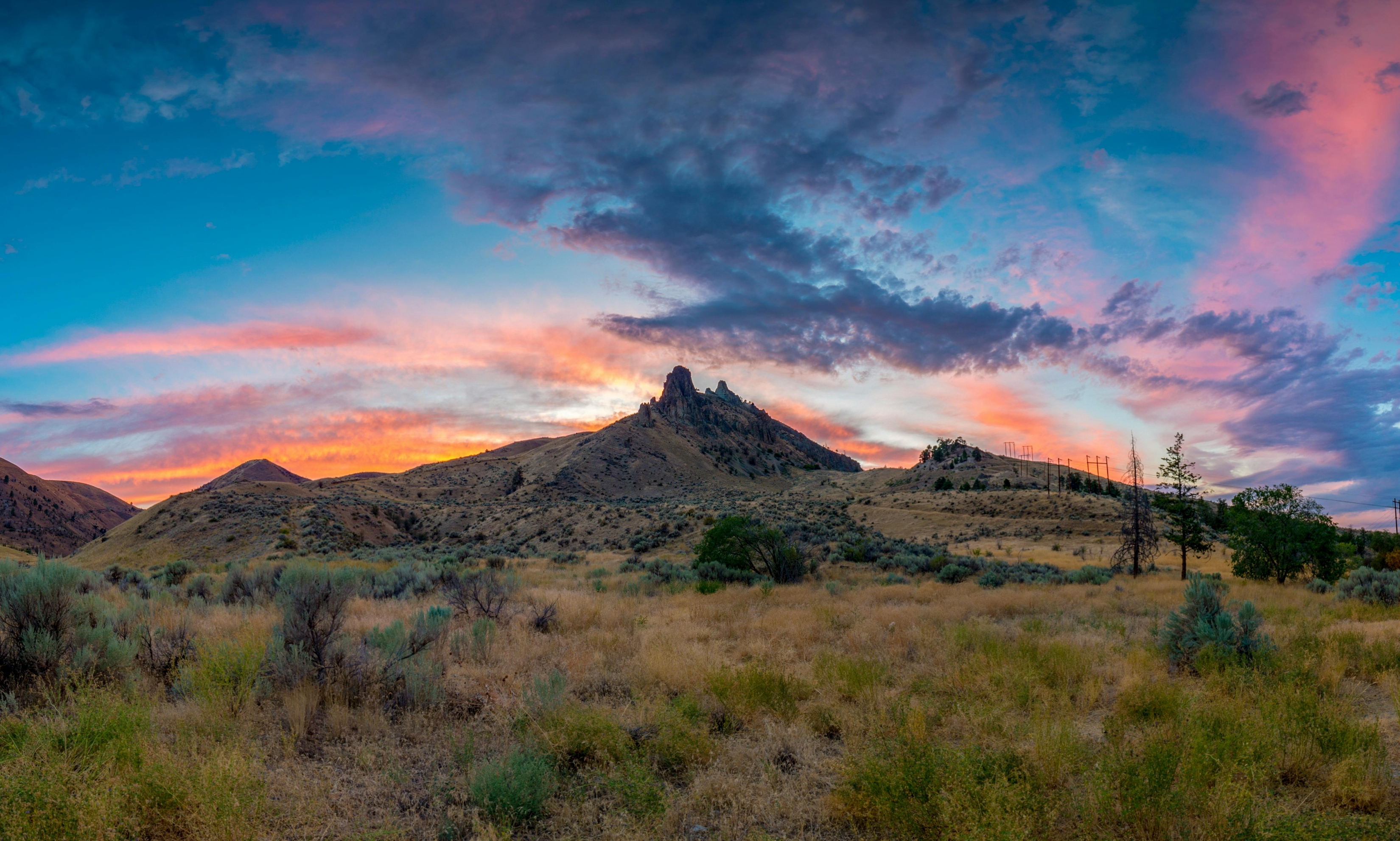 Desert Sunset Mountainscape wallpaper for Apple iPhone, Apple Watch, Mac, iPad and Apple Watch