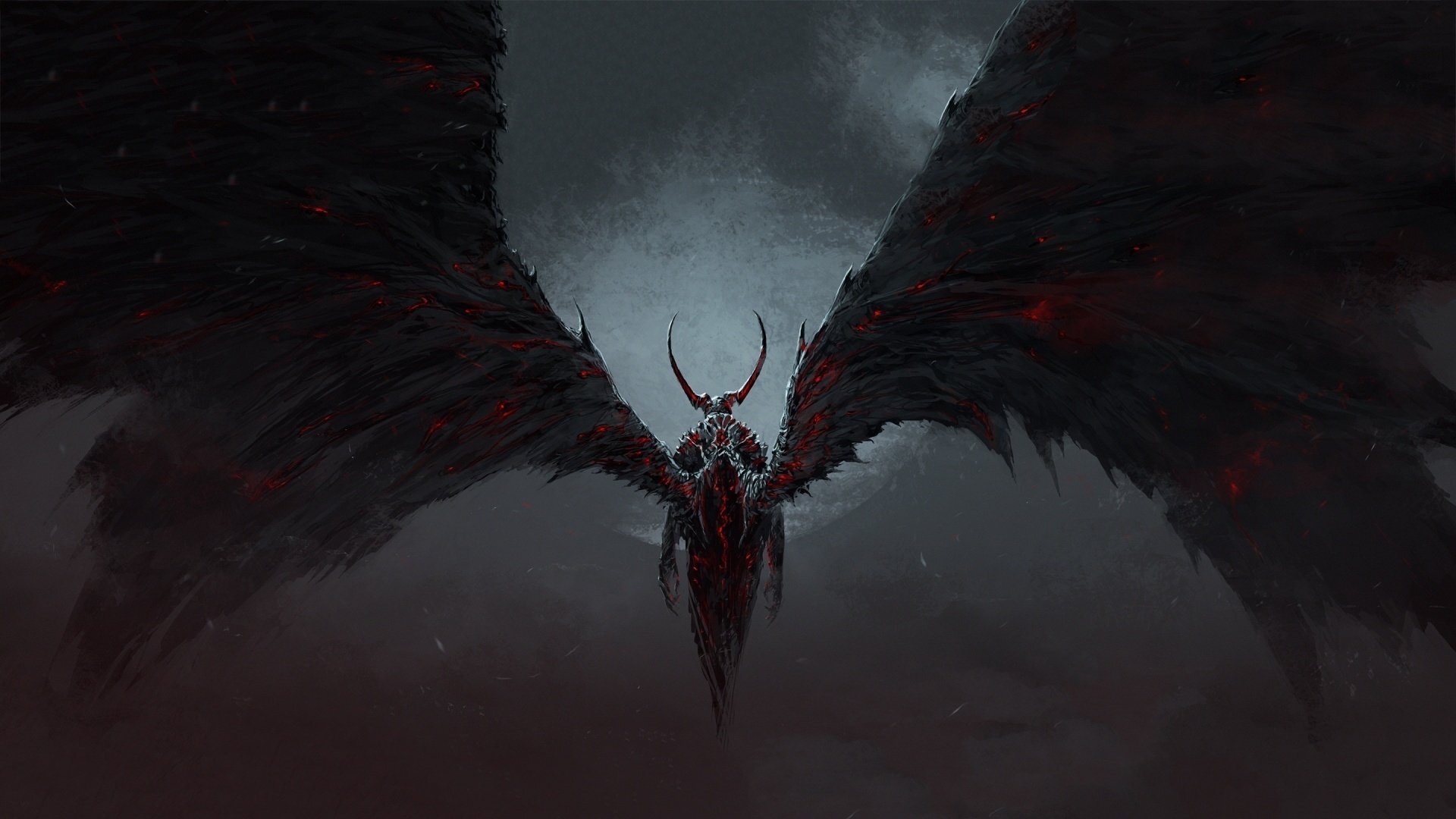 Diablo Devil Demons Evil Halloween Wings Black Dark Angel Darkness wallpaper for Apple iPhone, Apple Watch, Mac, iPad and Apple Watch