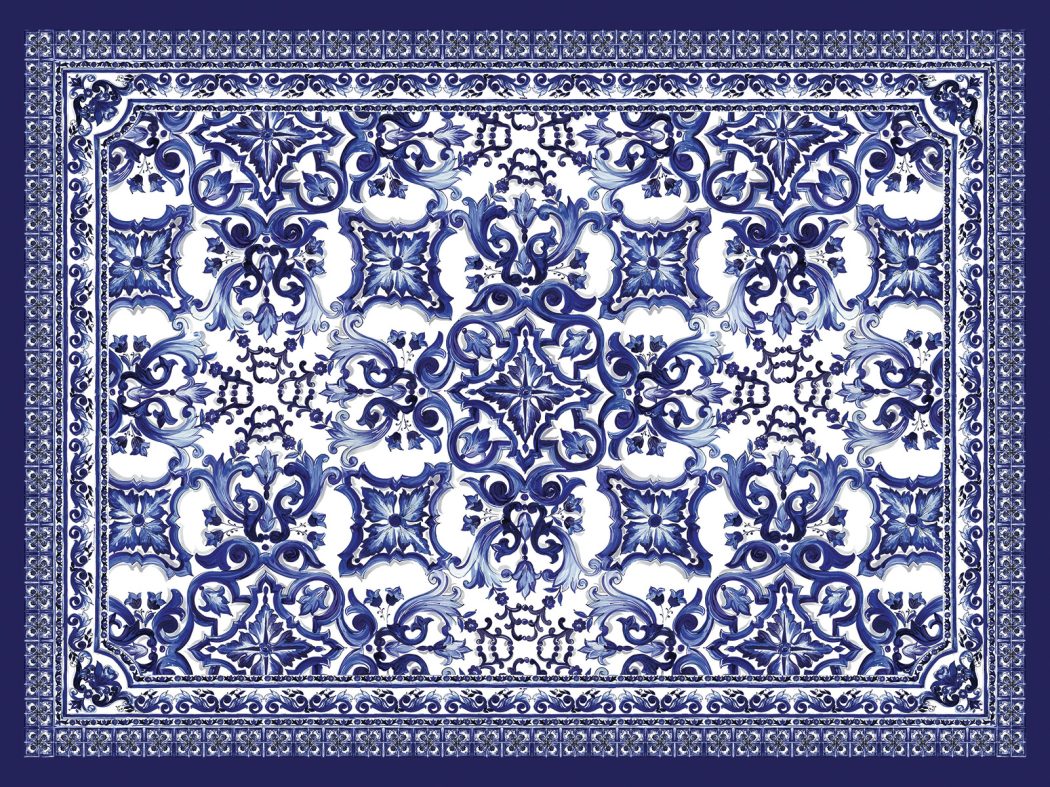 Dolce And Gabbana Blue Pattern