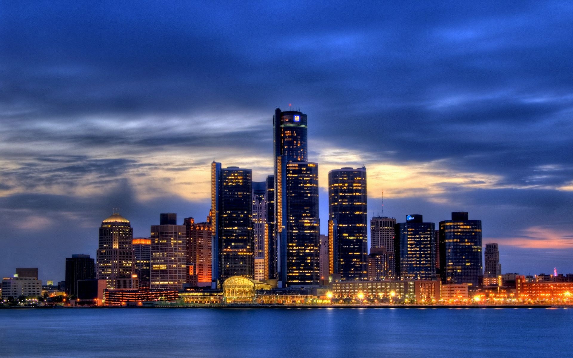 Download Houston Skyline Background Free At Dusk United States USA