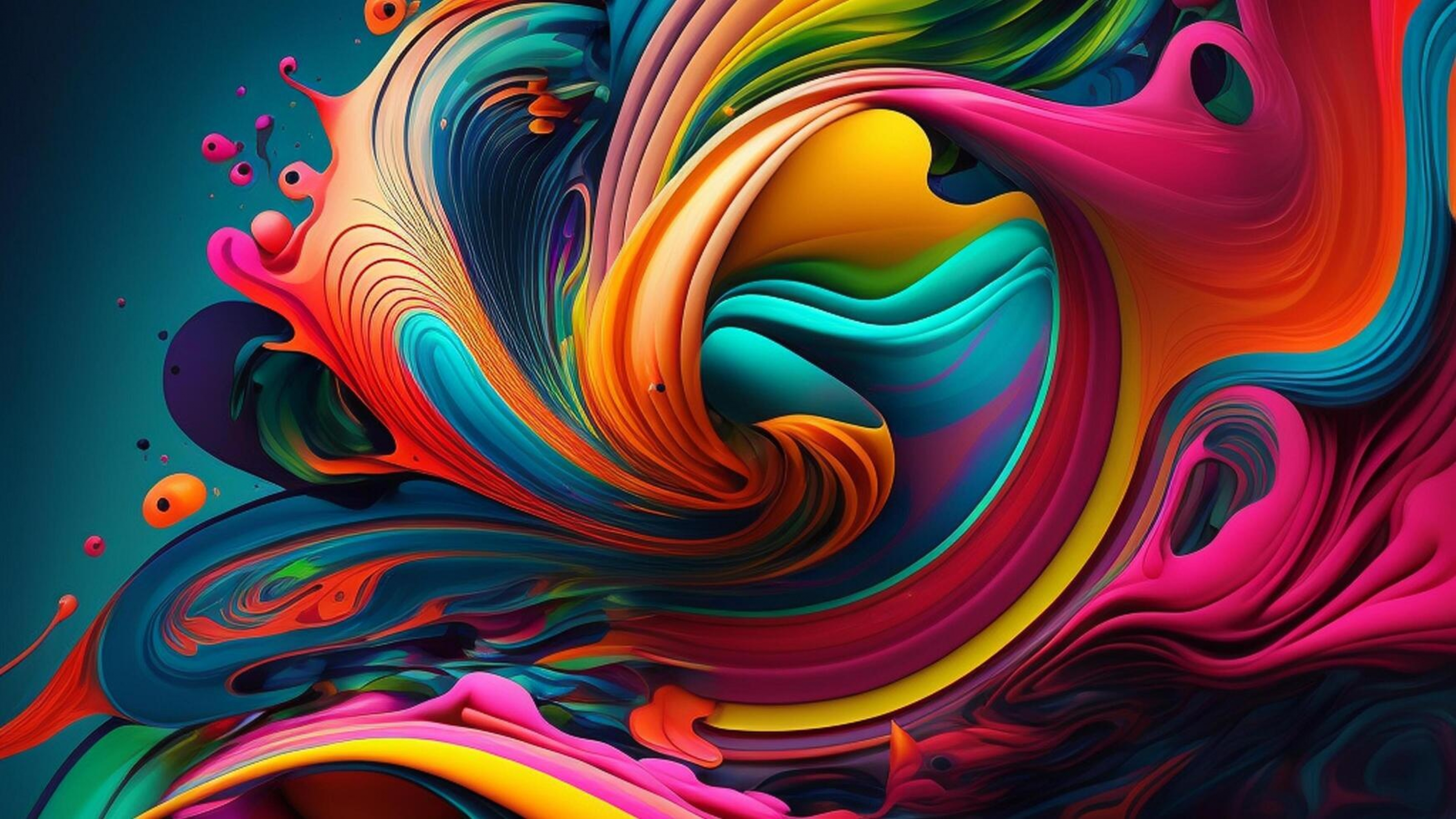 Explosion Of Color Multicolor Liquid 3D wallpaper for Apple iPhone, Apple Watch, Mac, iPad and Apple Watch