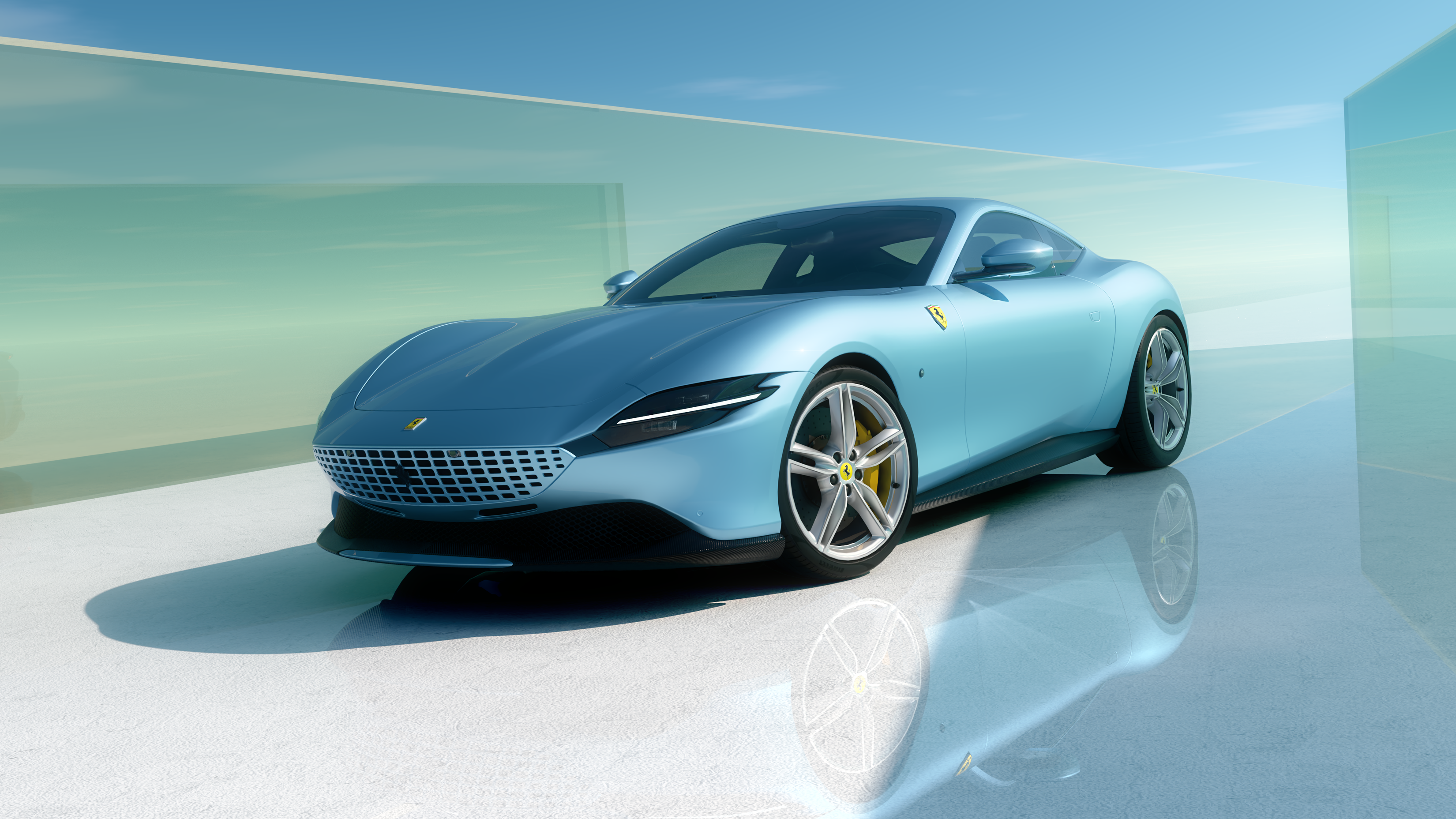 Ferrari Roma wallpaper for Apple iPhone, Apple Watch, Mac, iPad and Apple Watch