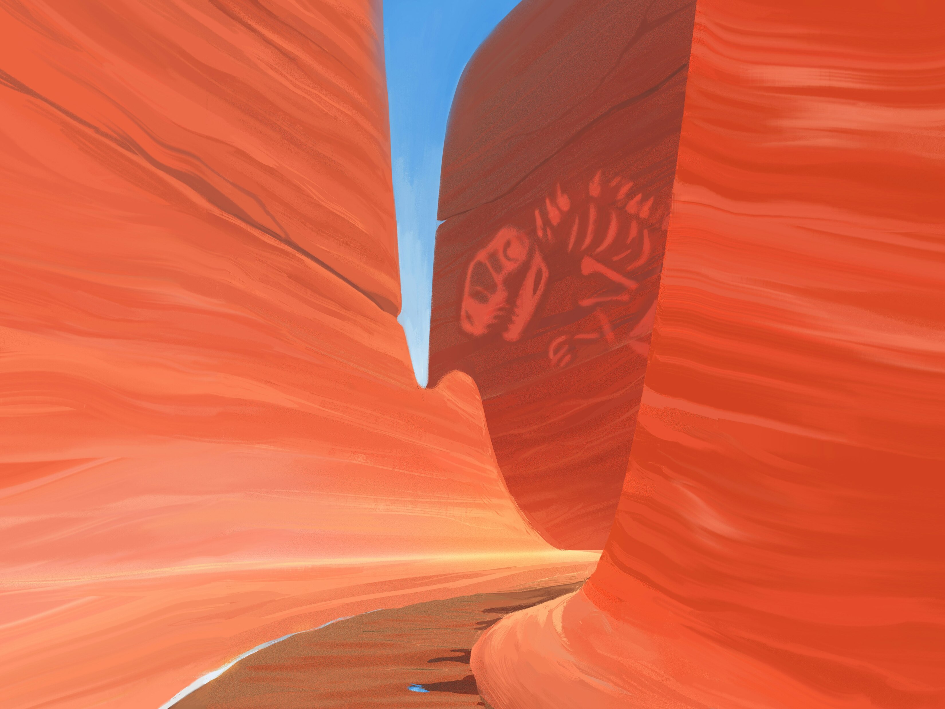 Free MKBHD Panels App Comic Drawing Of Red Sand Dunes