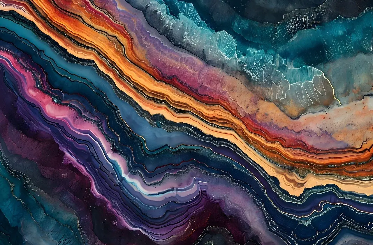 Geode Agate Artwork Multi Color wallpaper for Apple iPhone, Apple Watch, Mac, iPad and Apple Watch