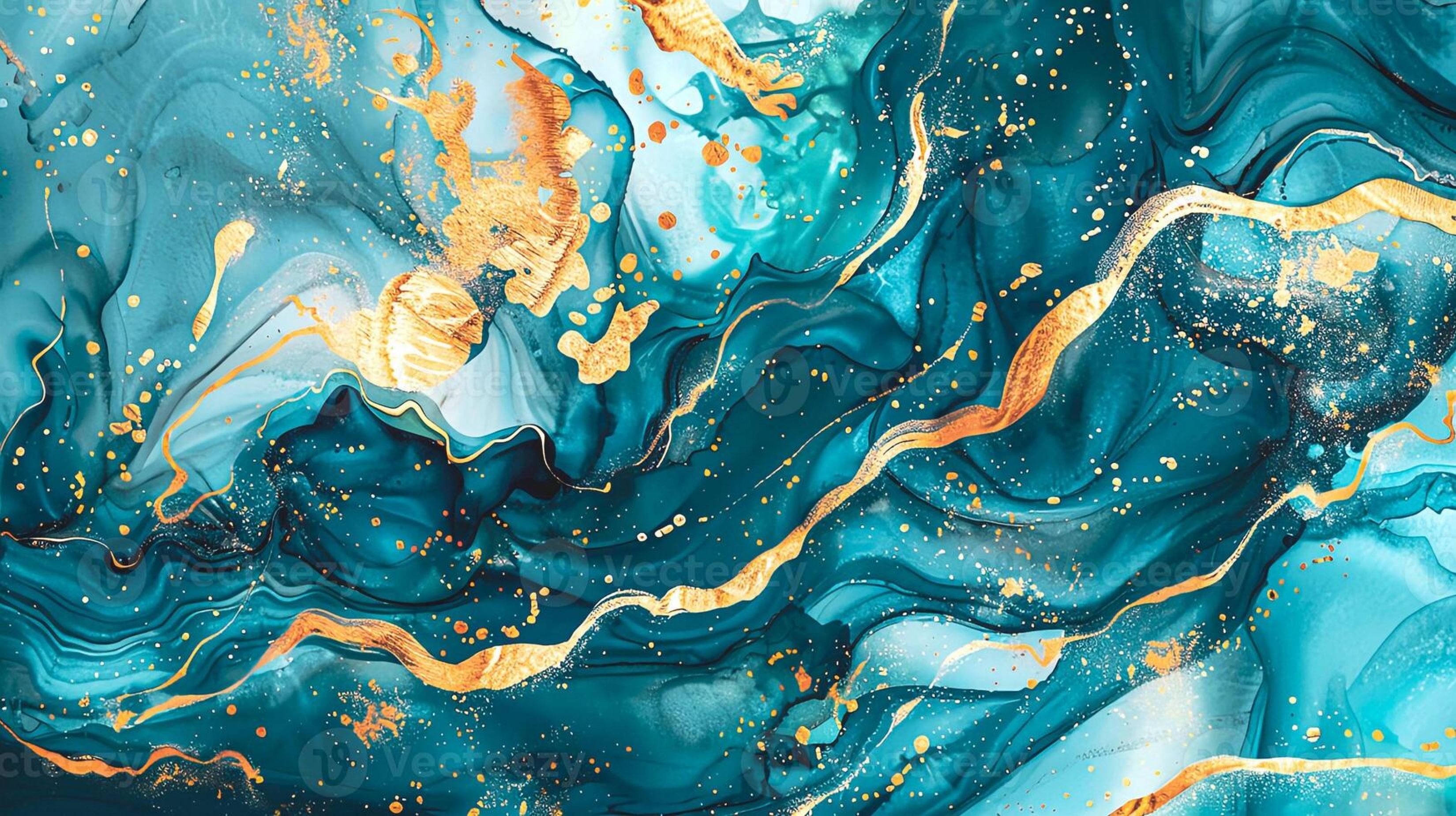 Gold And Turquoise Abstract Liquid Art wallpaper for Apple iPhone, Apple Watch, Mac, iPad and Apple Watch