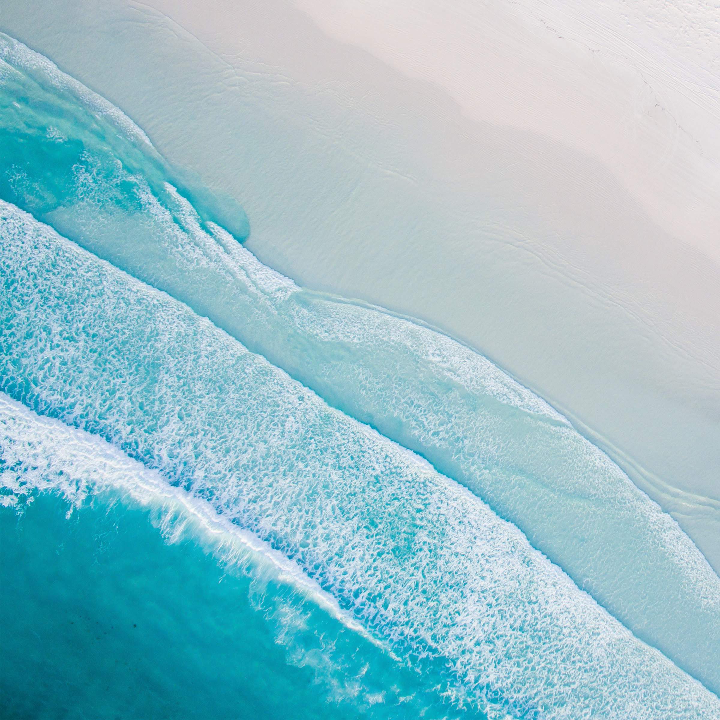 Google Pixelbook Stock Beach From Above wallpaper for Apple iPhone, Apple Watch, Mac, iPad and Apple Watch