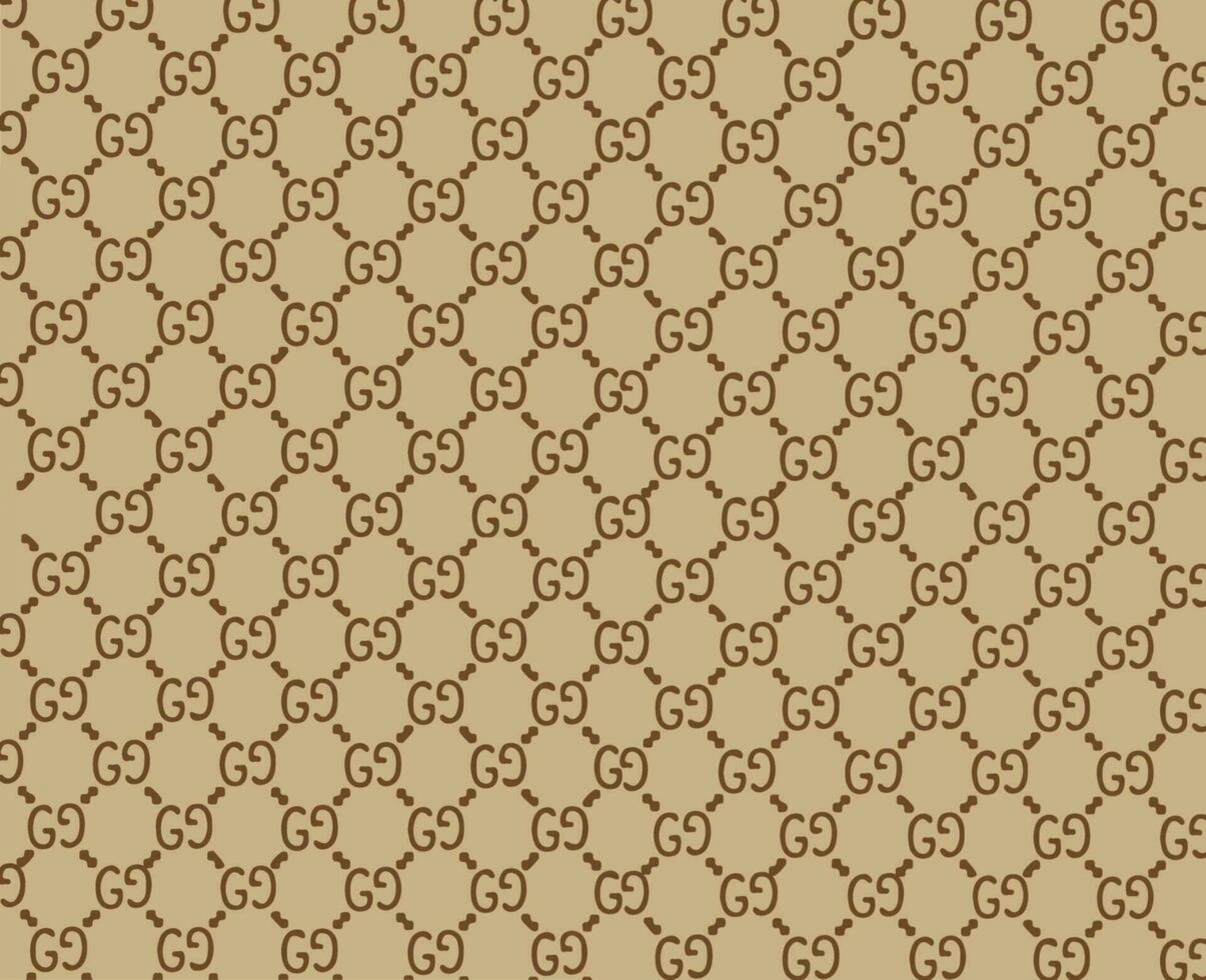 Gucci Luxury Brand Pattern Cream Brown