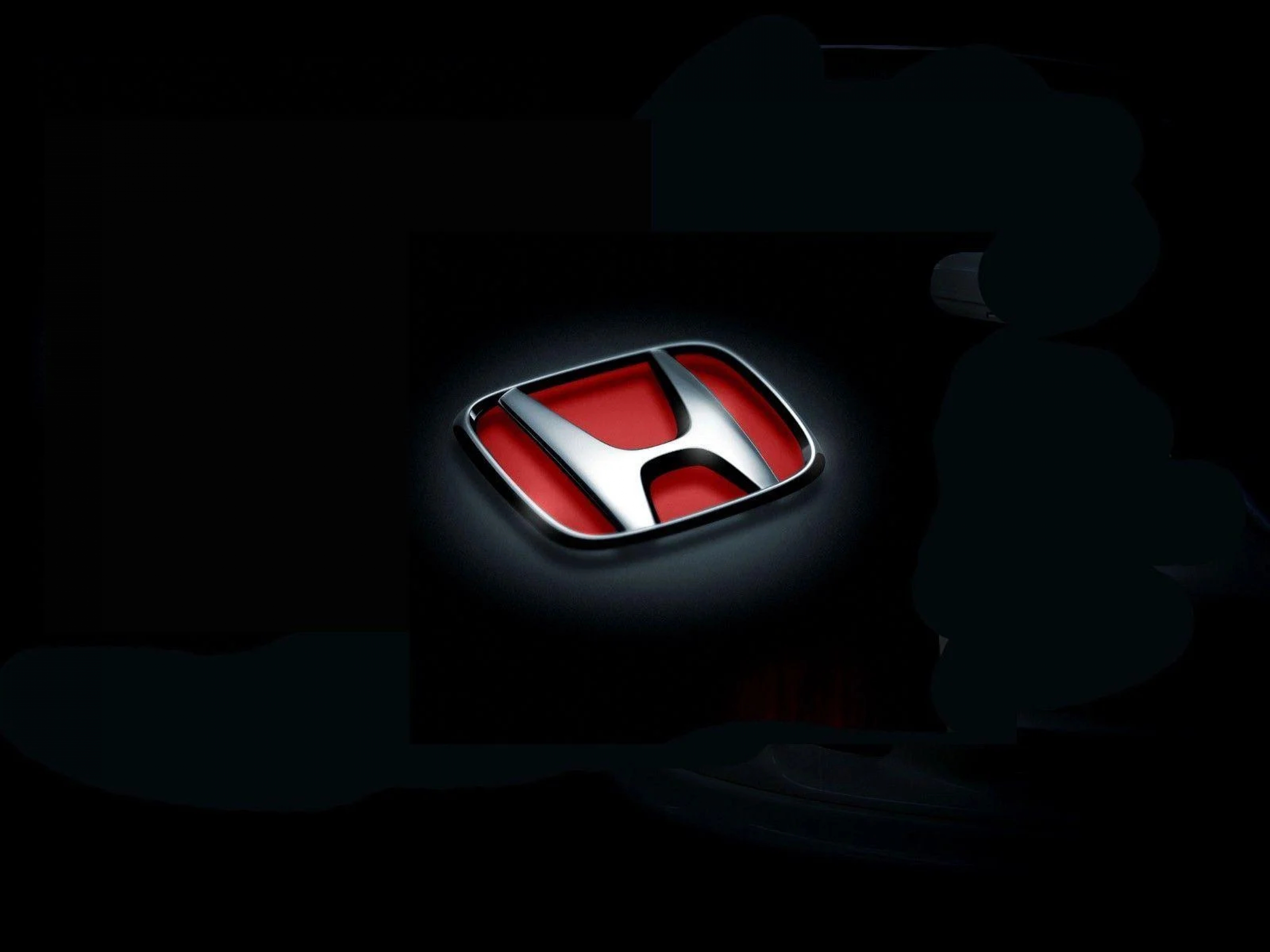 Honda Car Brand Logo Red And Metallic