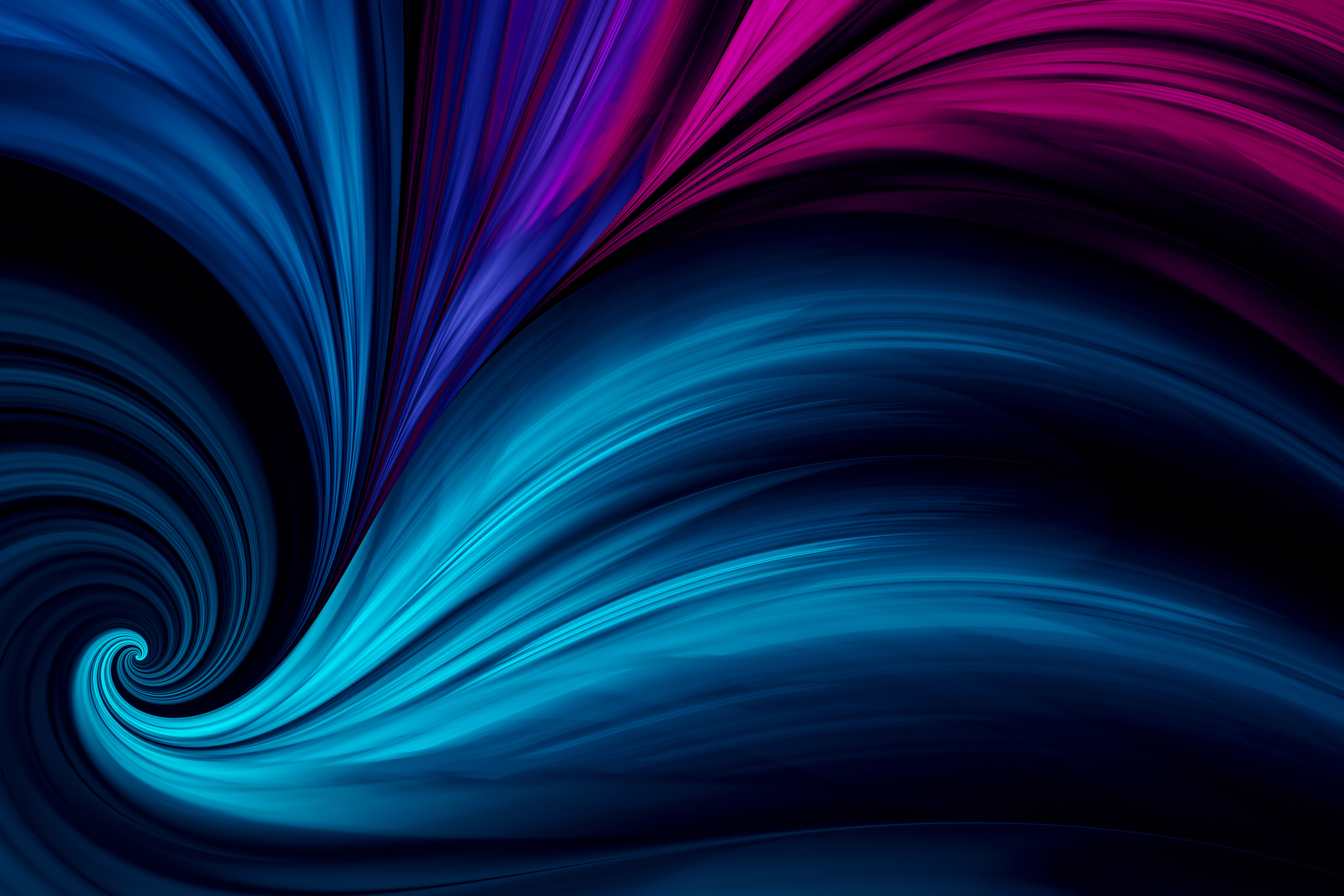 Huawei MateBook Pro 2019 Stock Blue Purple Abstract Swirls