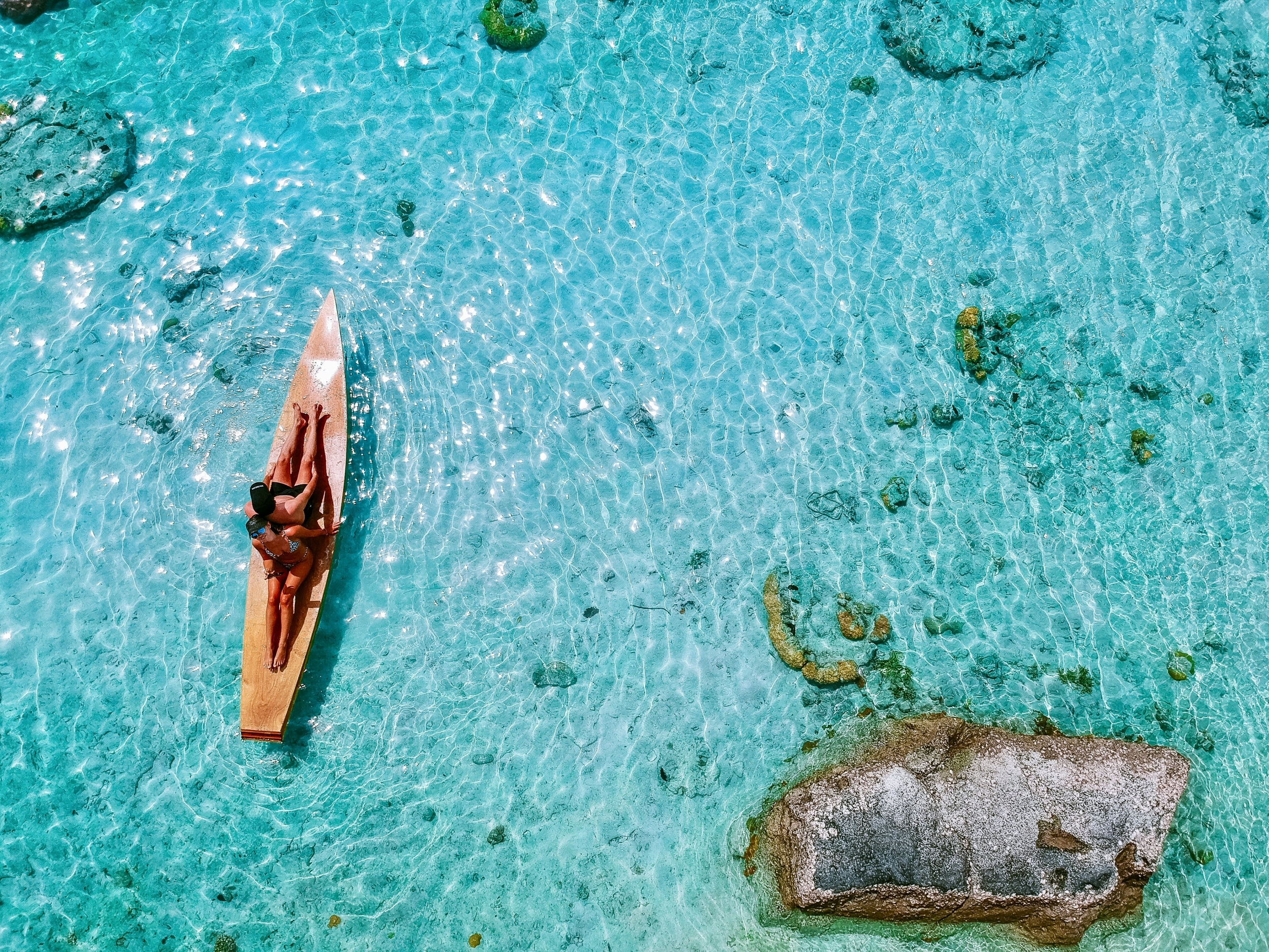 Idyllic Kayaking From Above