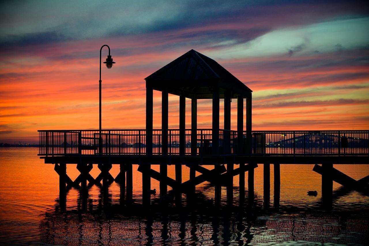 Lakefront Promenade Lake Charles Louisiana State United States USA wallpaper for Apple iPhone, Apple Watch, Mac, iPad and Apple Watch