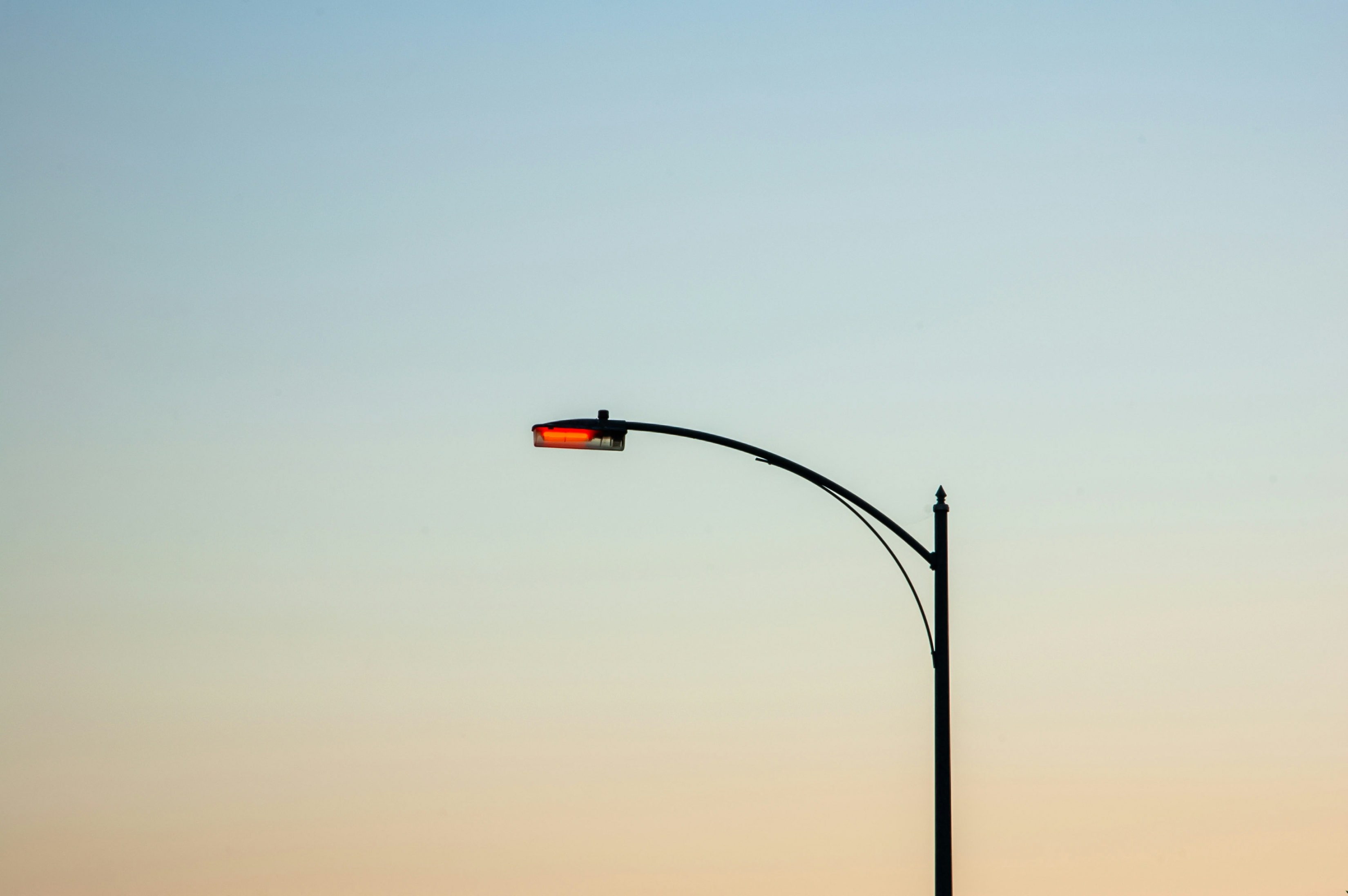 Lamp Post At Sunset