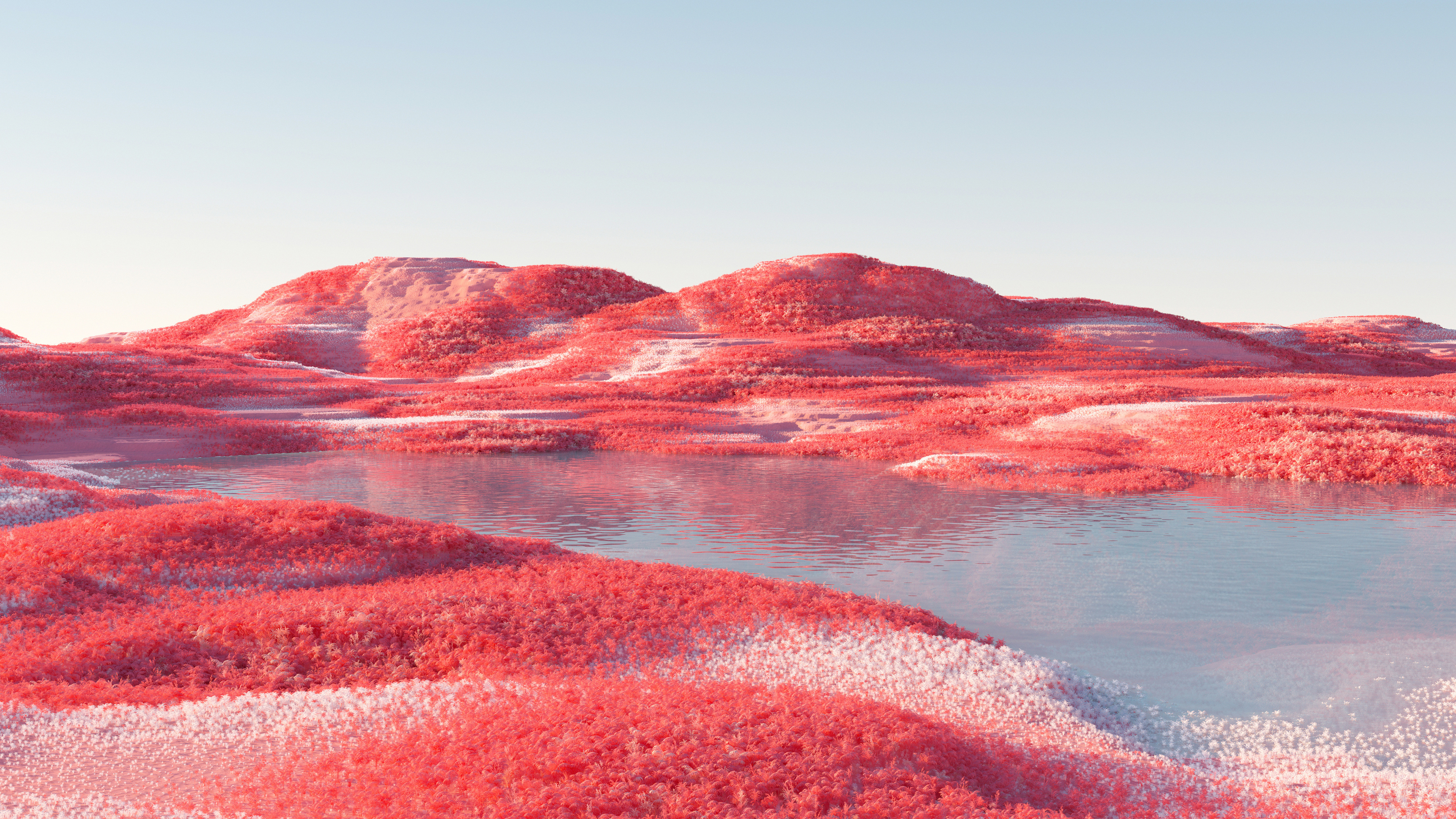 Landscape Infrared Nature Digital Art Popular 8K HDR Desktop Wallpaper Background Images For Apple MacBook Air MacBook Pro iMac Windows PC And Linux Computers 4K High-resolution