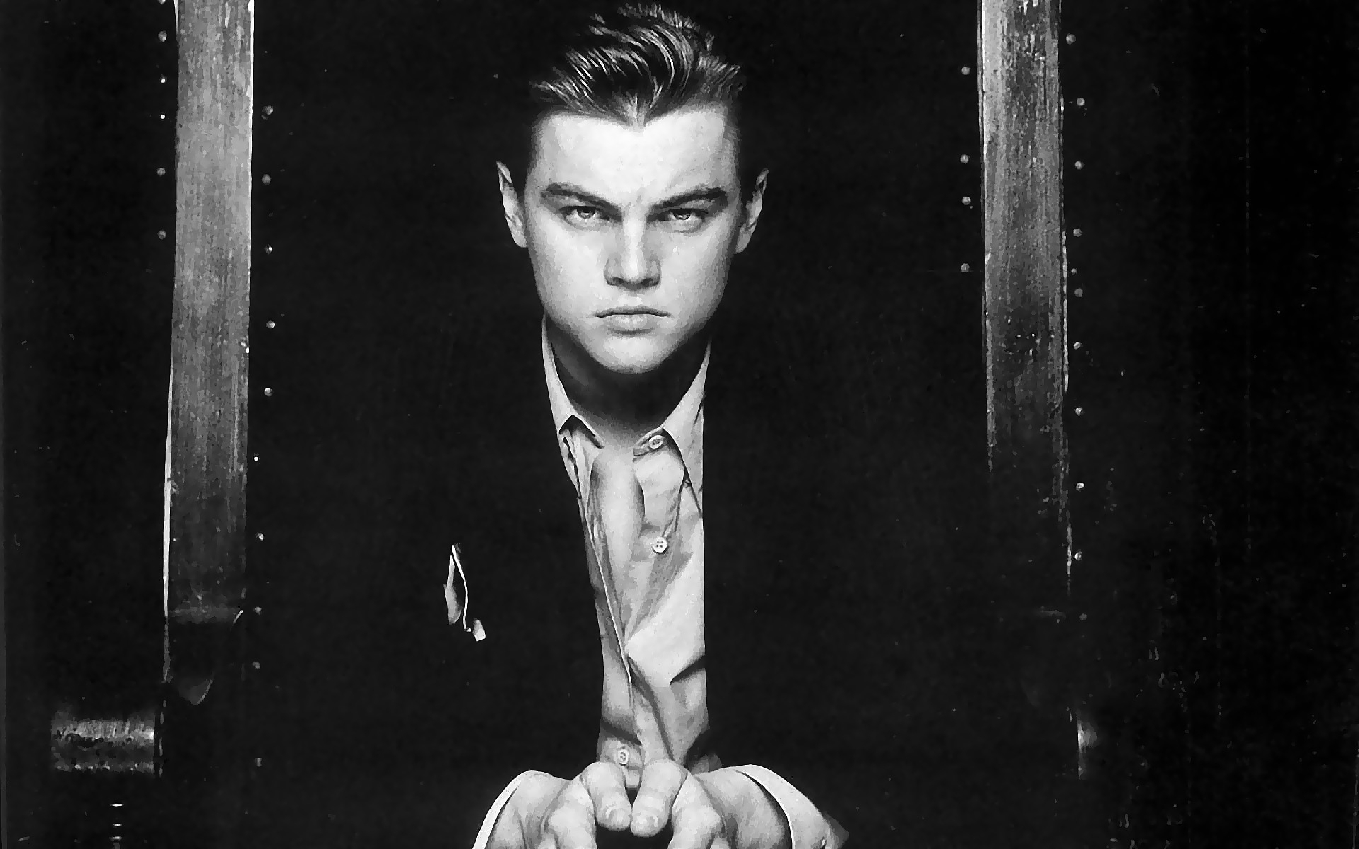 Leonardo DiCaprio Young Black And White Official