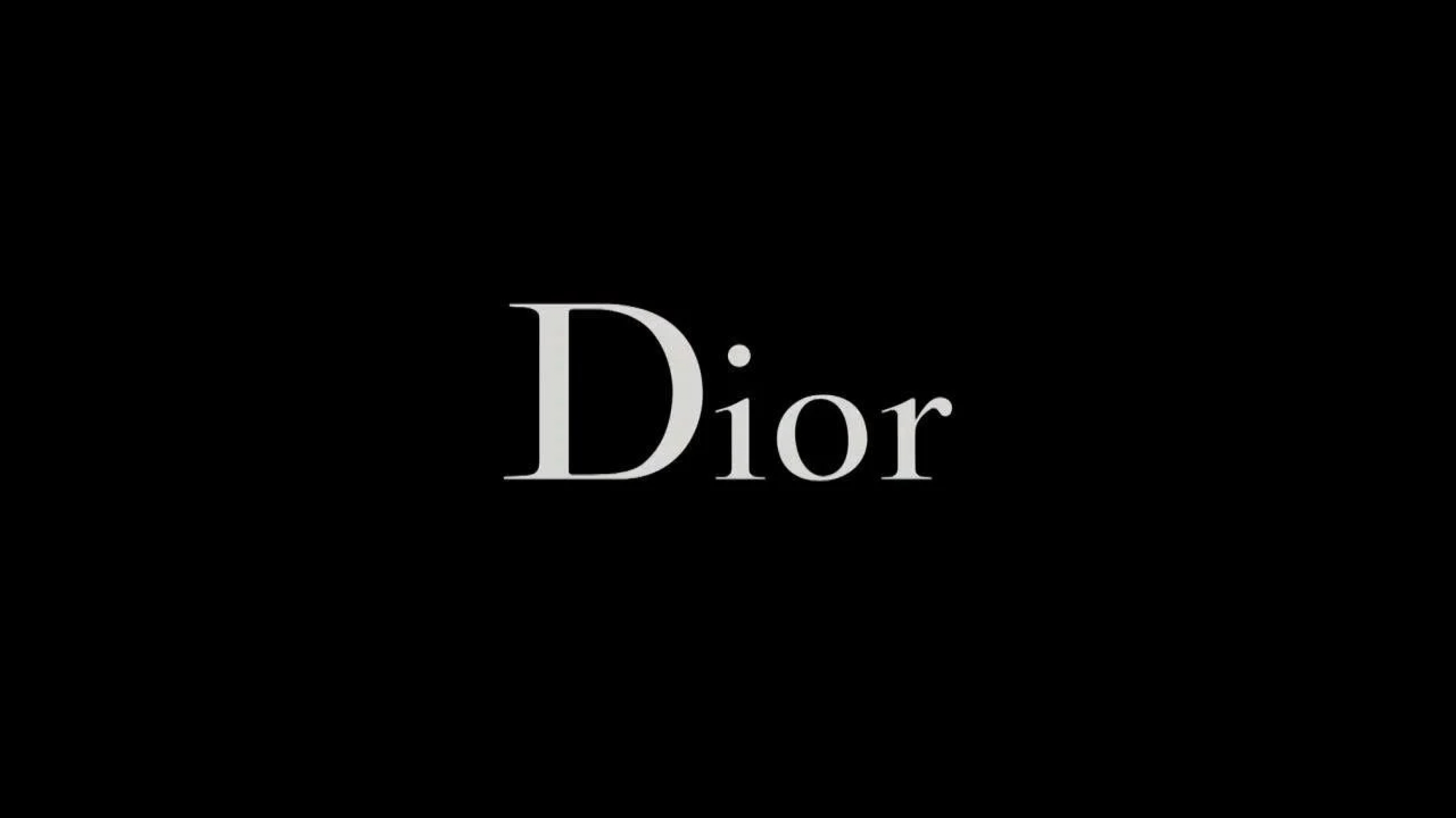 Luxury Brands Christian Dior Logo Black