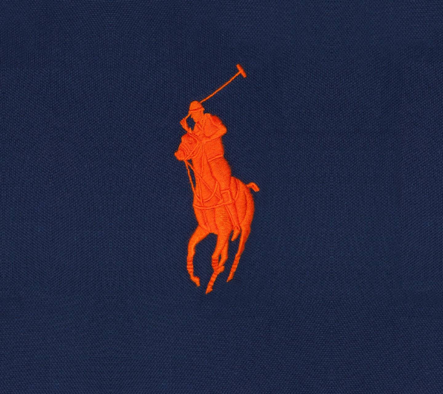 Luxury Brands Polo Ralph Lauren Logo Blue Orange