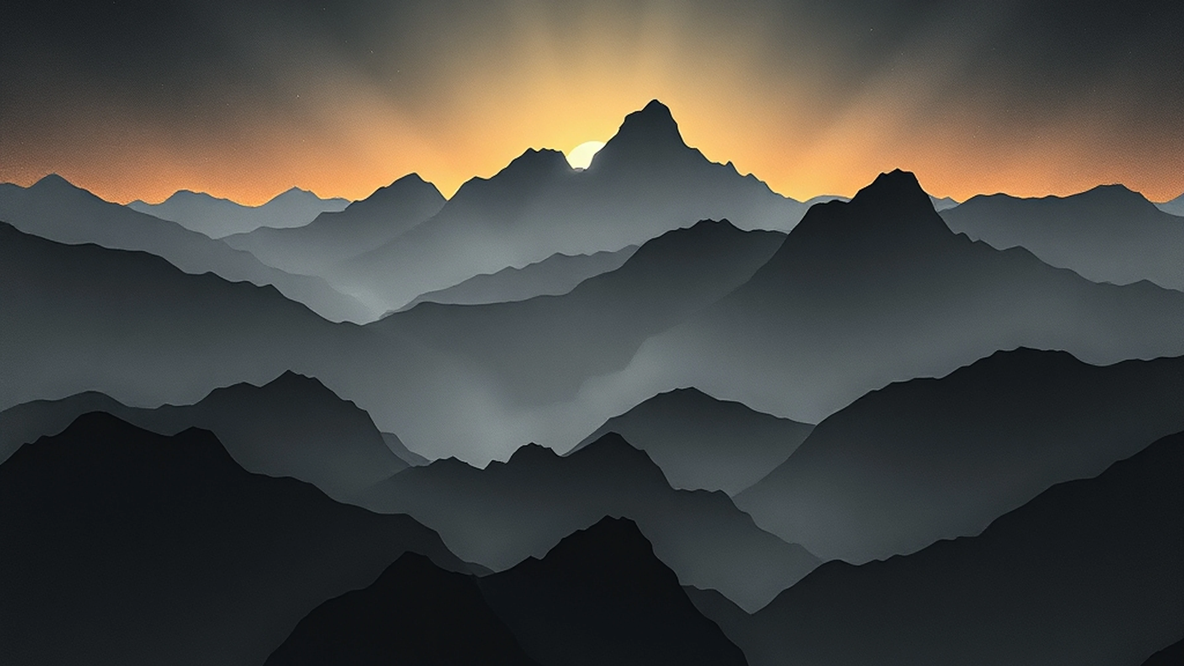 Ethereal Mirage Black Mac wallpaper