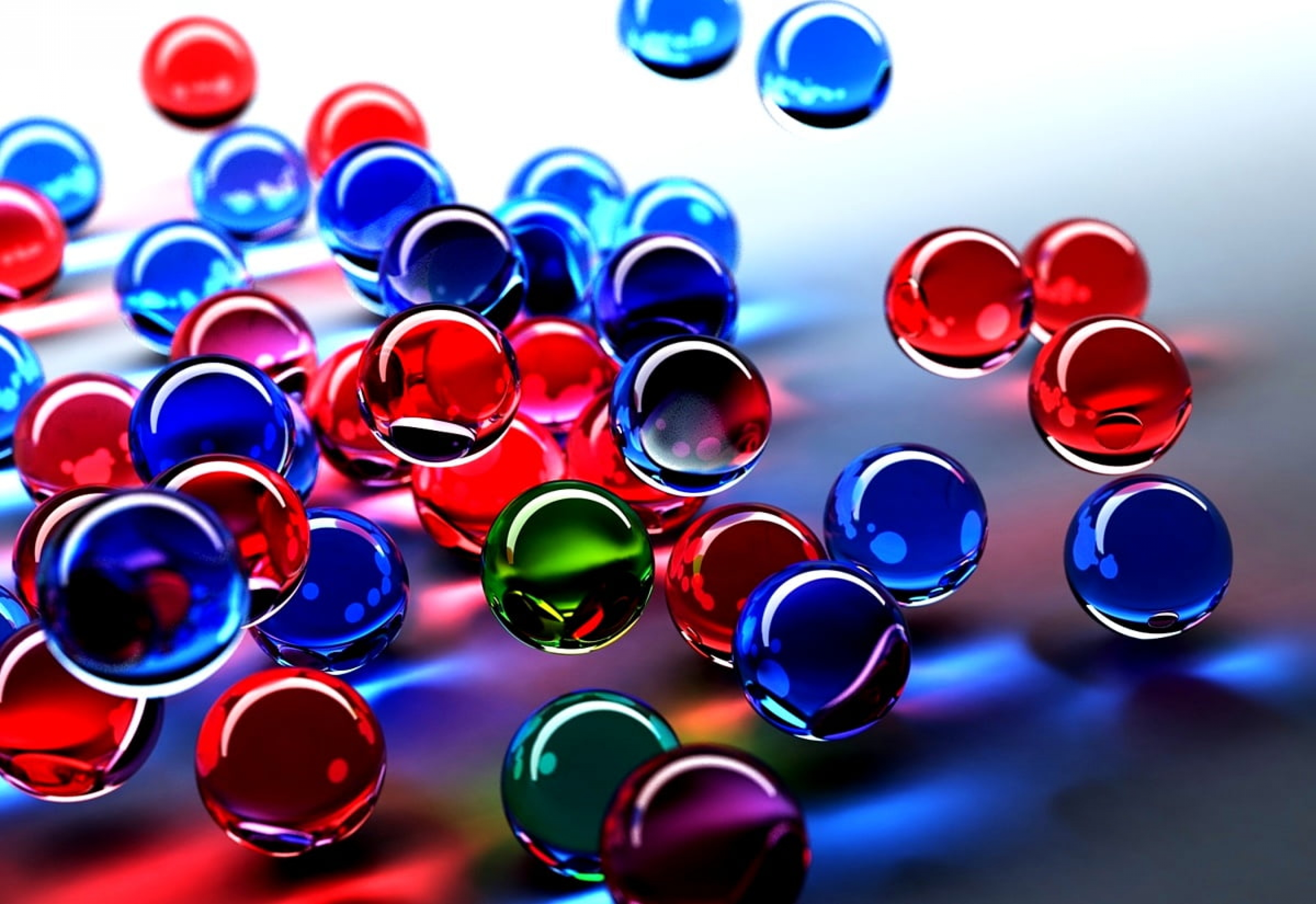 Marbles Blue And Red 3d Render wallpaper for Apple iPhone, Apple Watch, Mac, iPad and Apple Watch