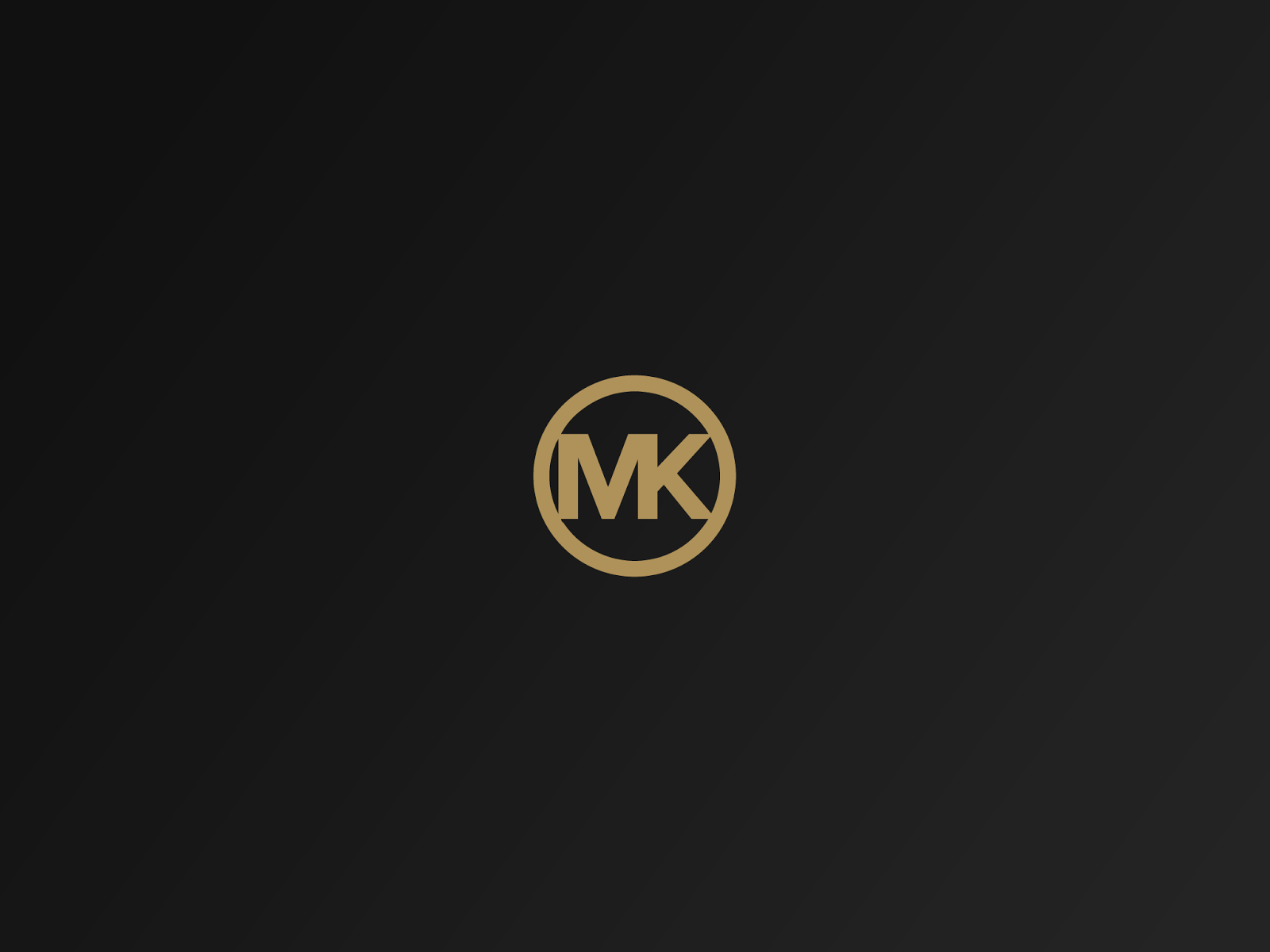 Michael Kors MK Gold Logo