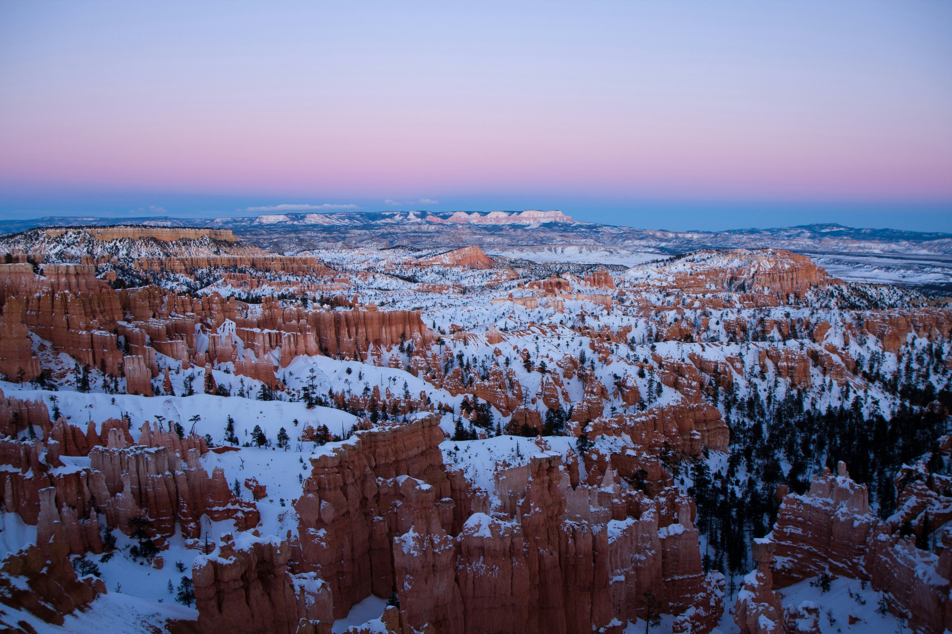 Mid Winter In The Desert Landscape Sunset