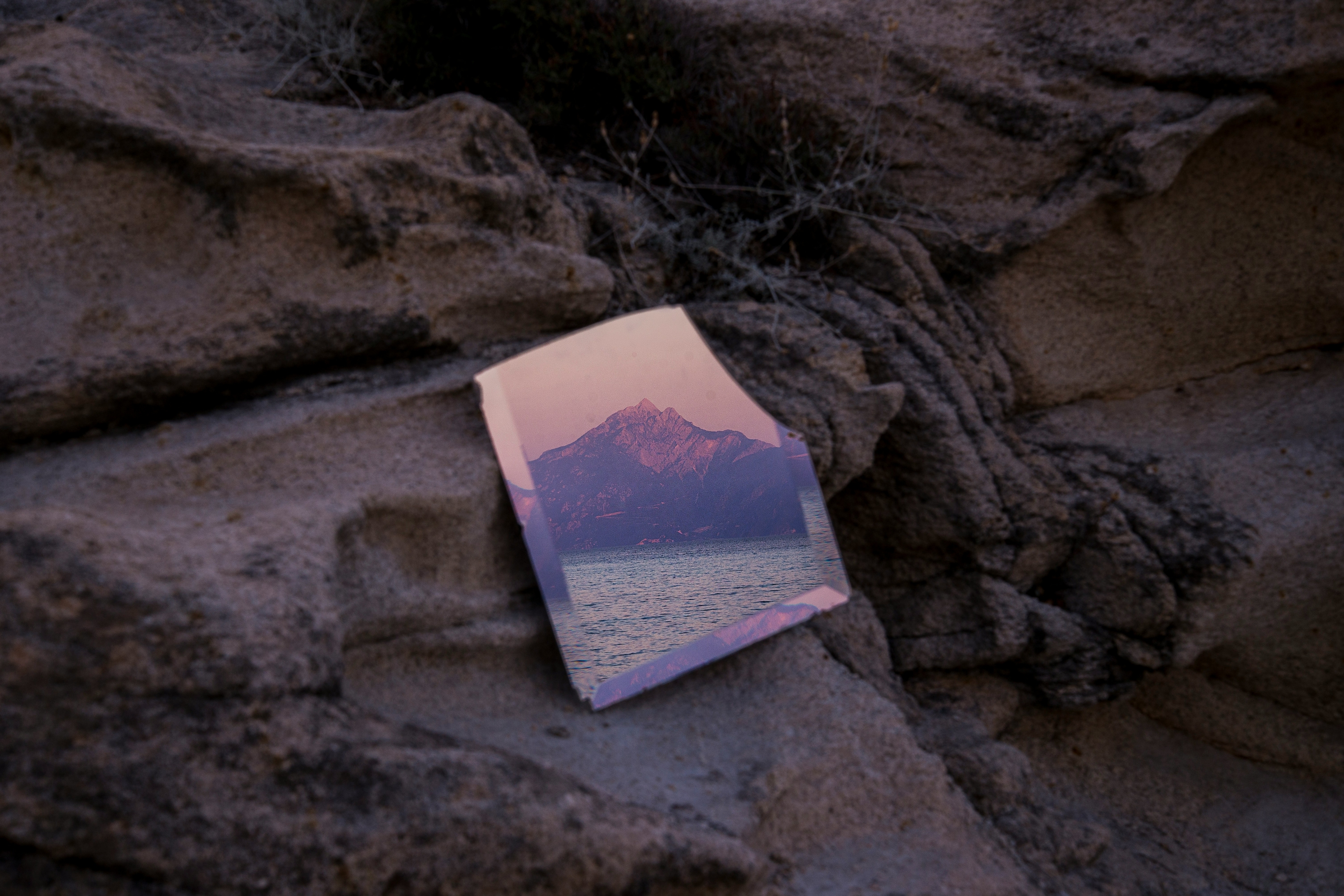 Mirror Reflects The Sunset Creative Unique wallpaper for Apple iPhone, Apple Watch, Mac, iPad and Apple Watch