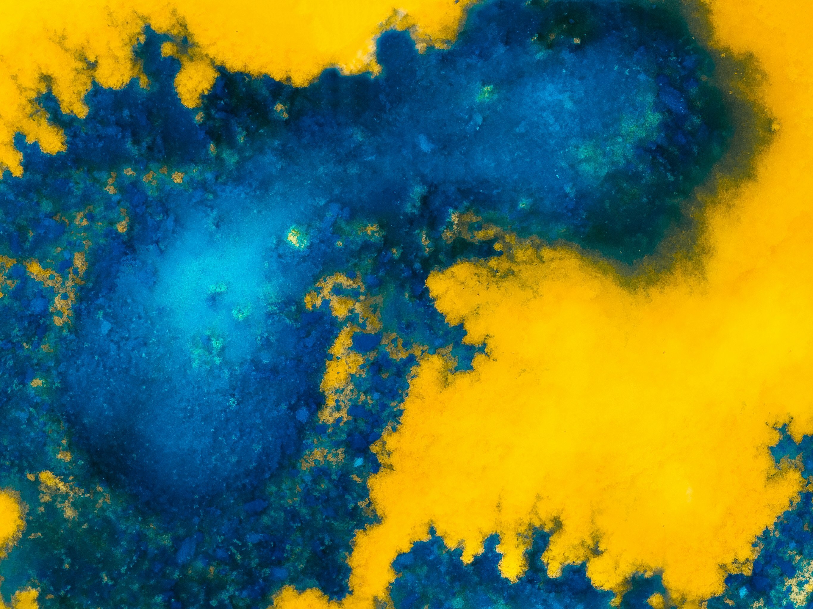 MKBHD Panels App Free Download Yellow And Blue Abstract Smokey Paint