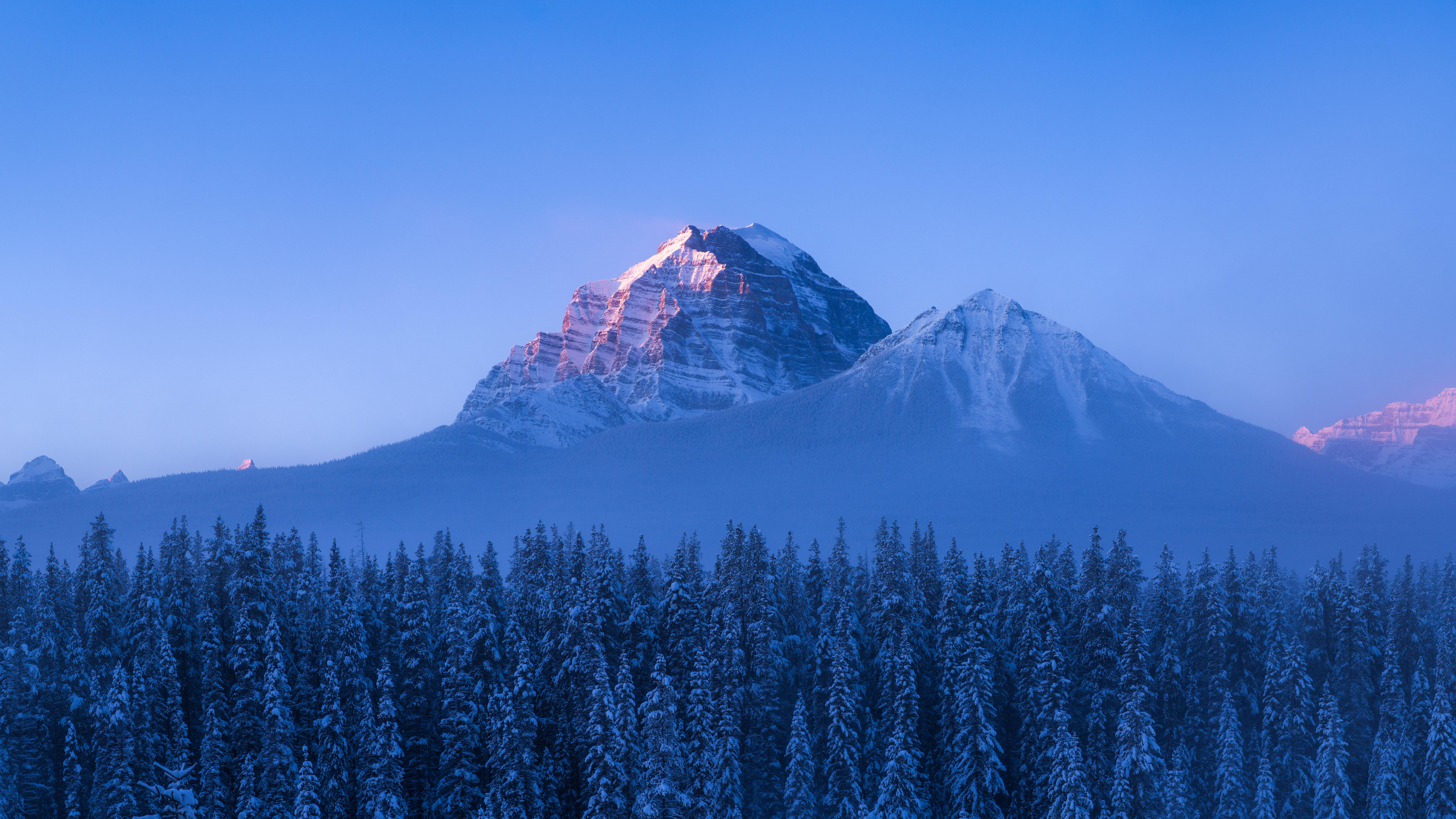 Mount Temple Canada Blue Forest Best 4K Desktop Wallpapers Backdrops And 8K Backgrounds 12k High Resolution HD Of 2025 For Apple Mac Windows PC Linux Chromebooks