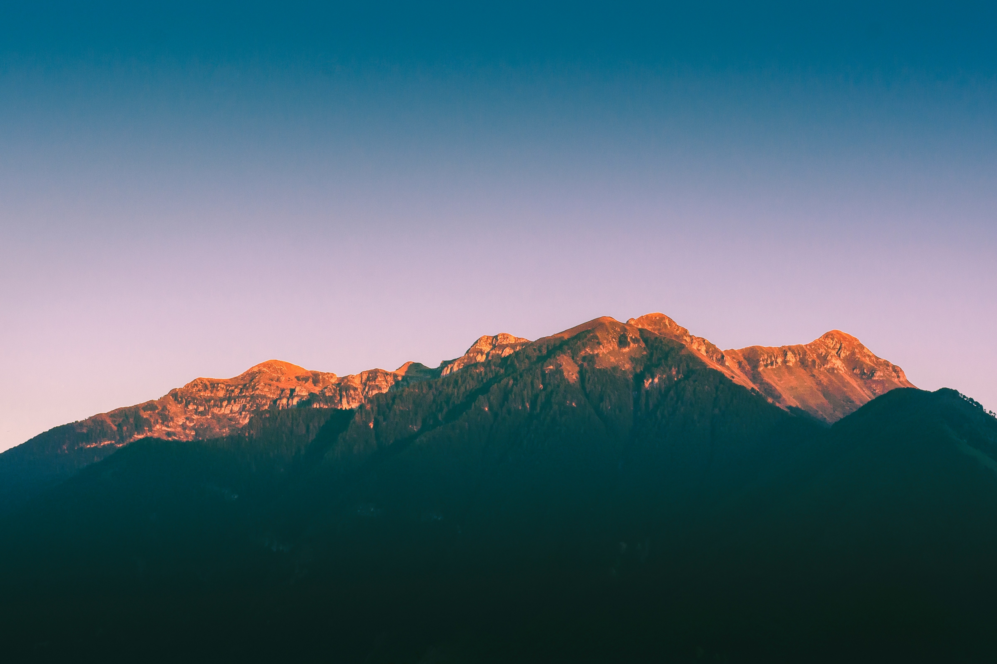 Mountain Peeks At Sunrise