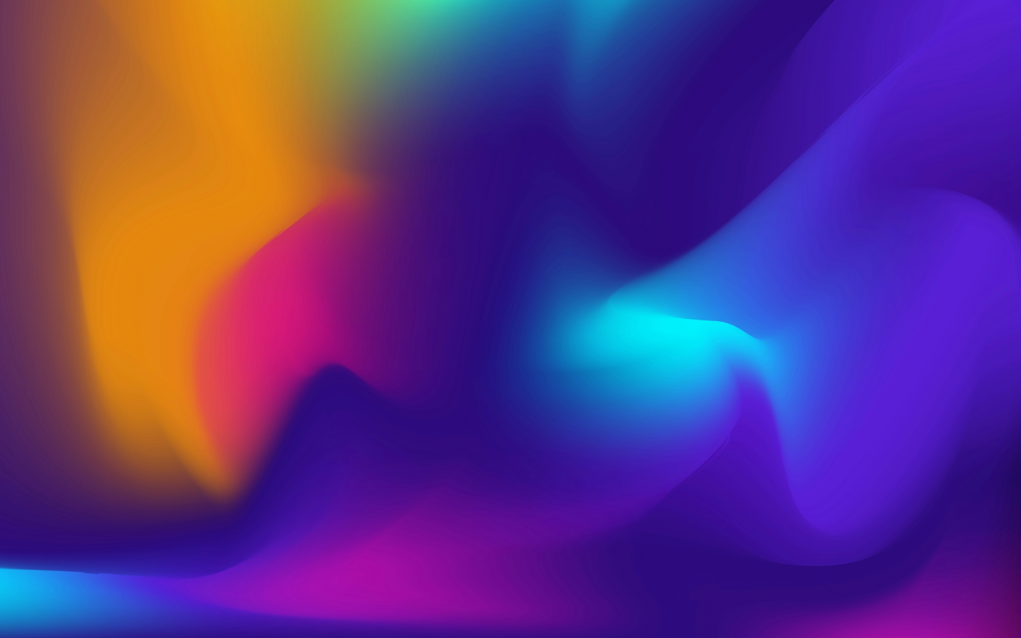 Multicolor Rainbow Swirl Gradient Digital