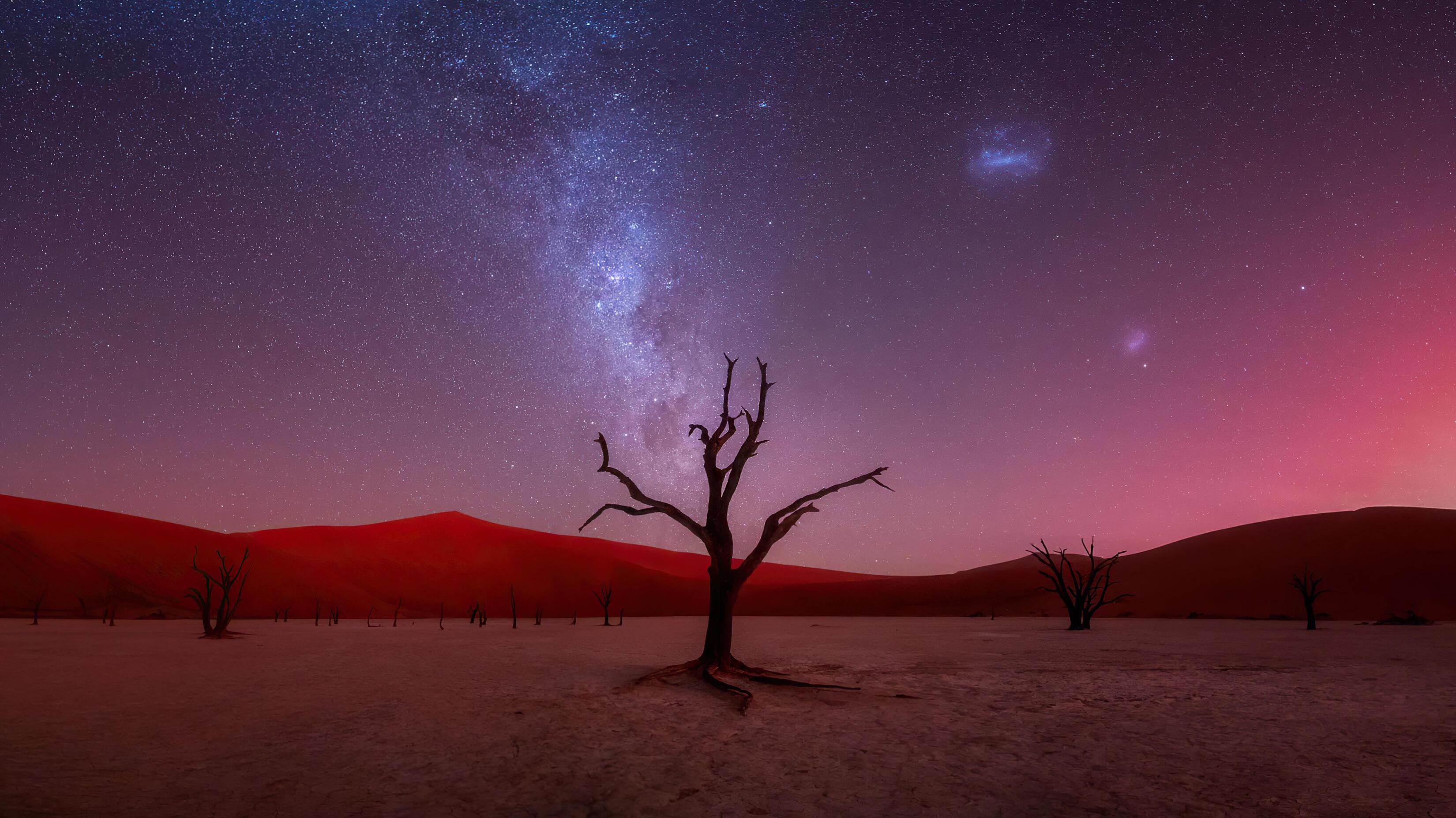 Namibia Desert With Galaxy View Of The Stars 2025 Best Ultra HD High Resolution 4K Desktop Backgrounds Wallpapers For Mac Linux And Windows PC macOS