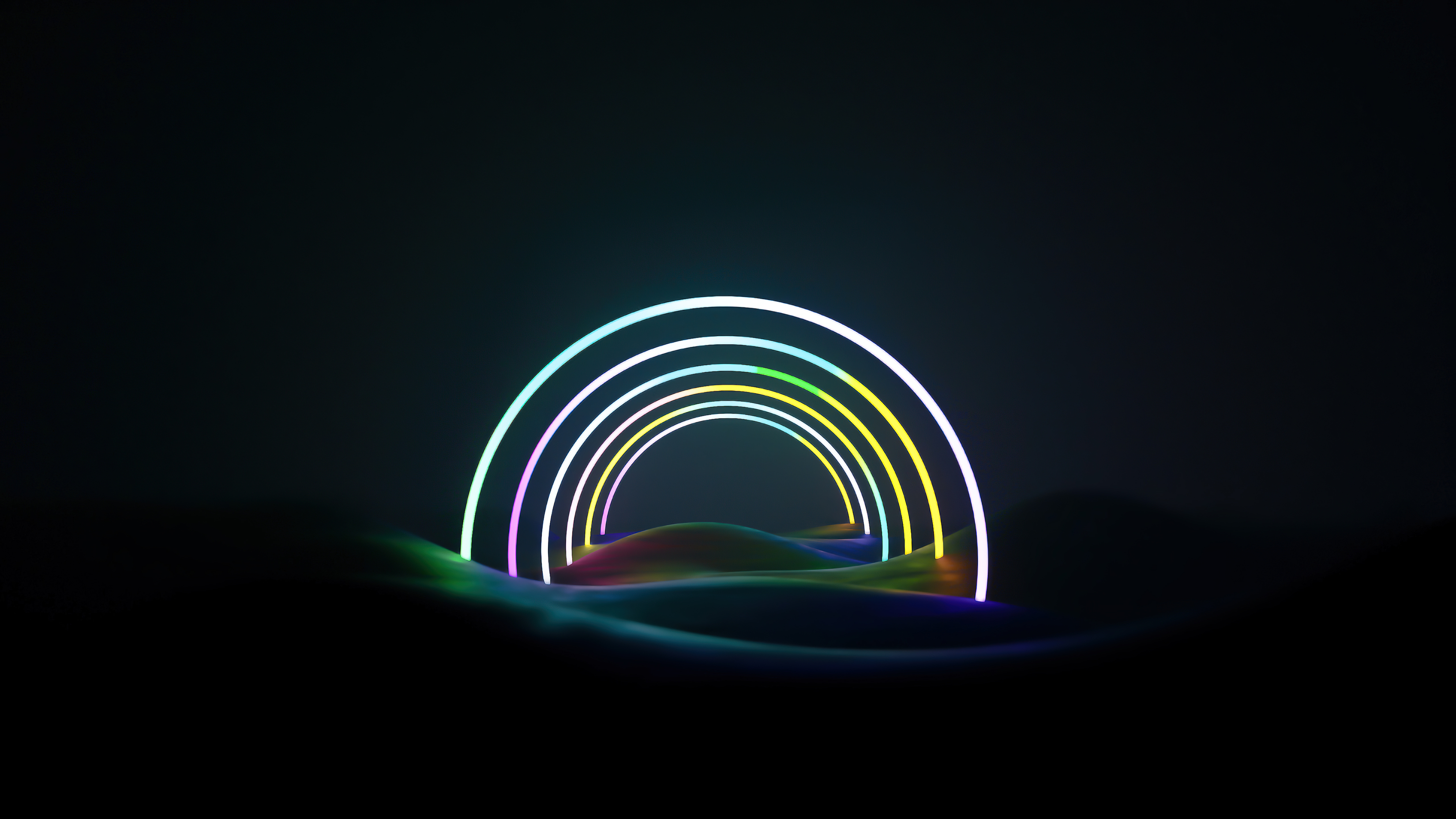 Neon Art Rainbow Windows PC And Mac Desktop Screensavers