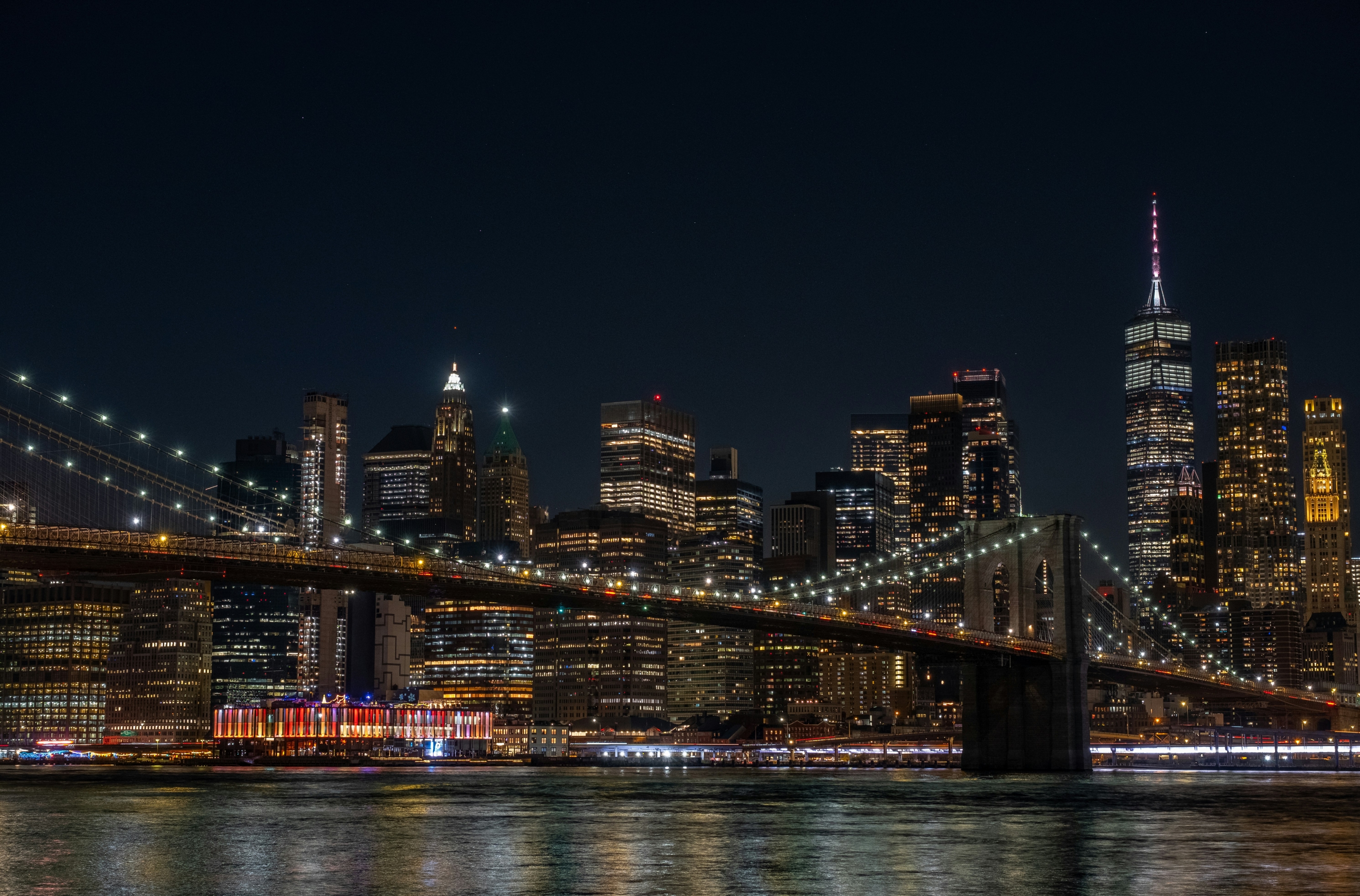 New York City Skyline Bridge wallpaper for Apple iPhone, Apple Watch, Mac, iPad and Apple Watch