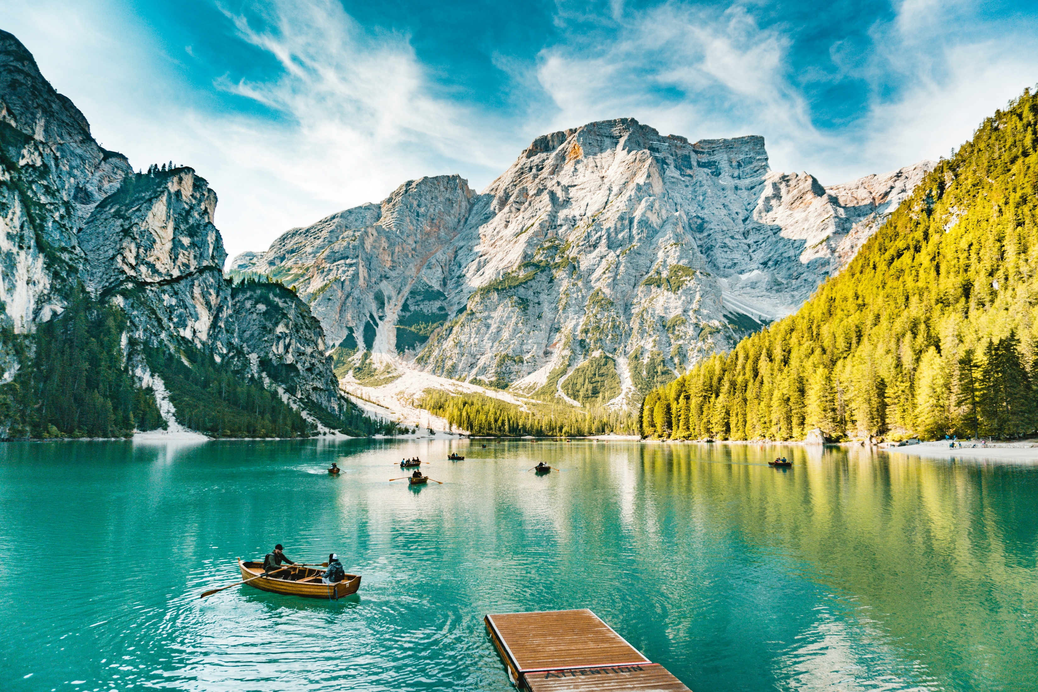 People In A Boat On The Lake In Summer Nature Landscape