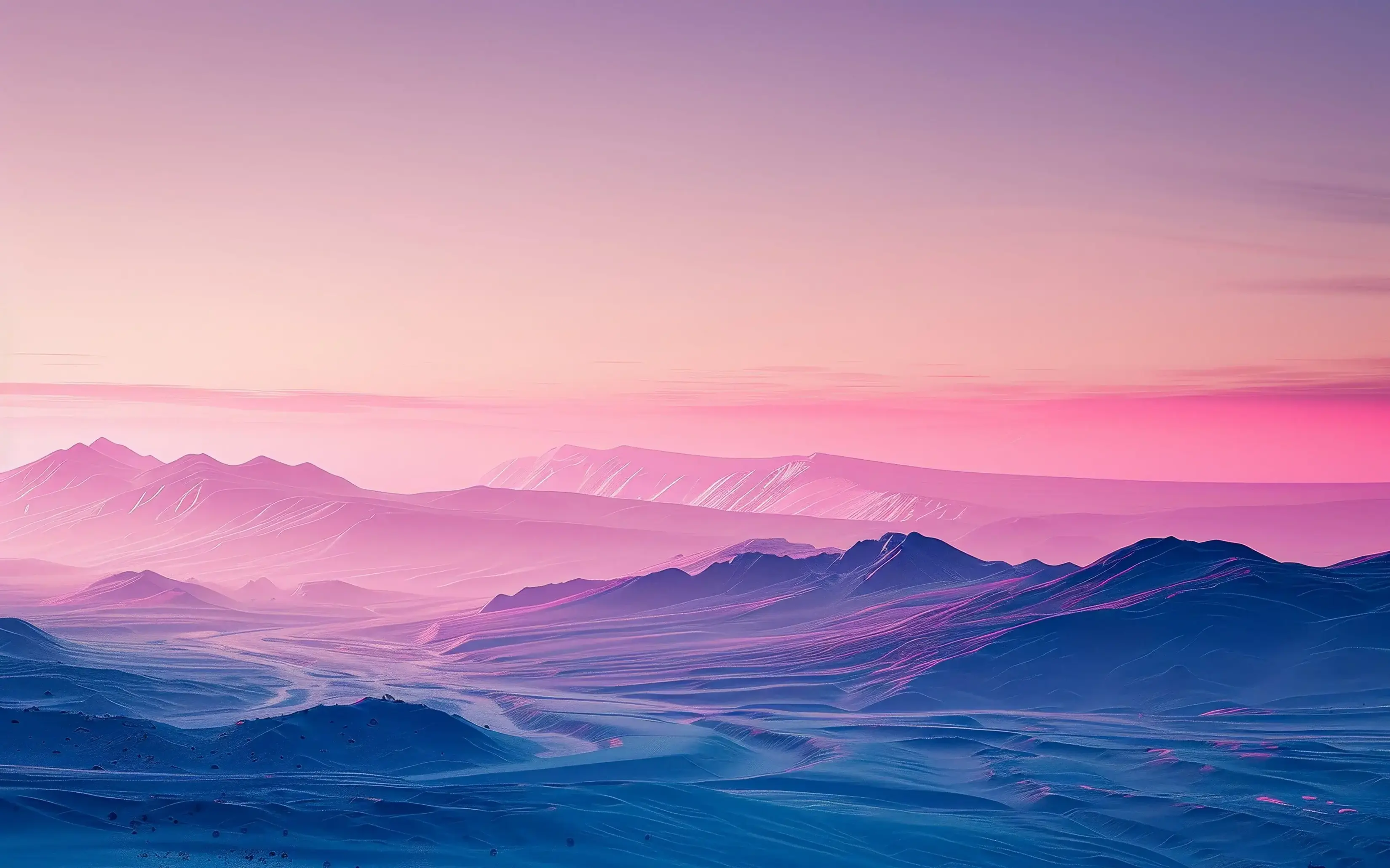 Pink Sunset Sky Over Mountains Landscape Nature 8K Top Best Free Download Wallpapers For MacBook Pro Air And Microsoft Windows PCs Desktop 4K