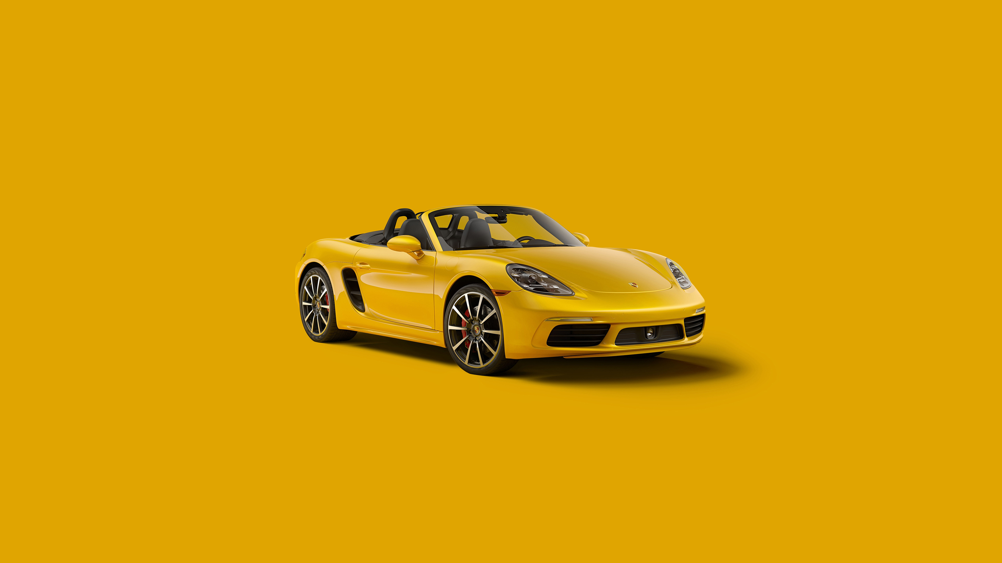 Porsche 718 Boxster Yellow Official Windows PC And Mac Desktop Screensavers