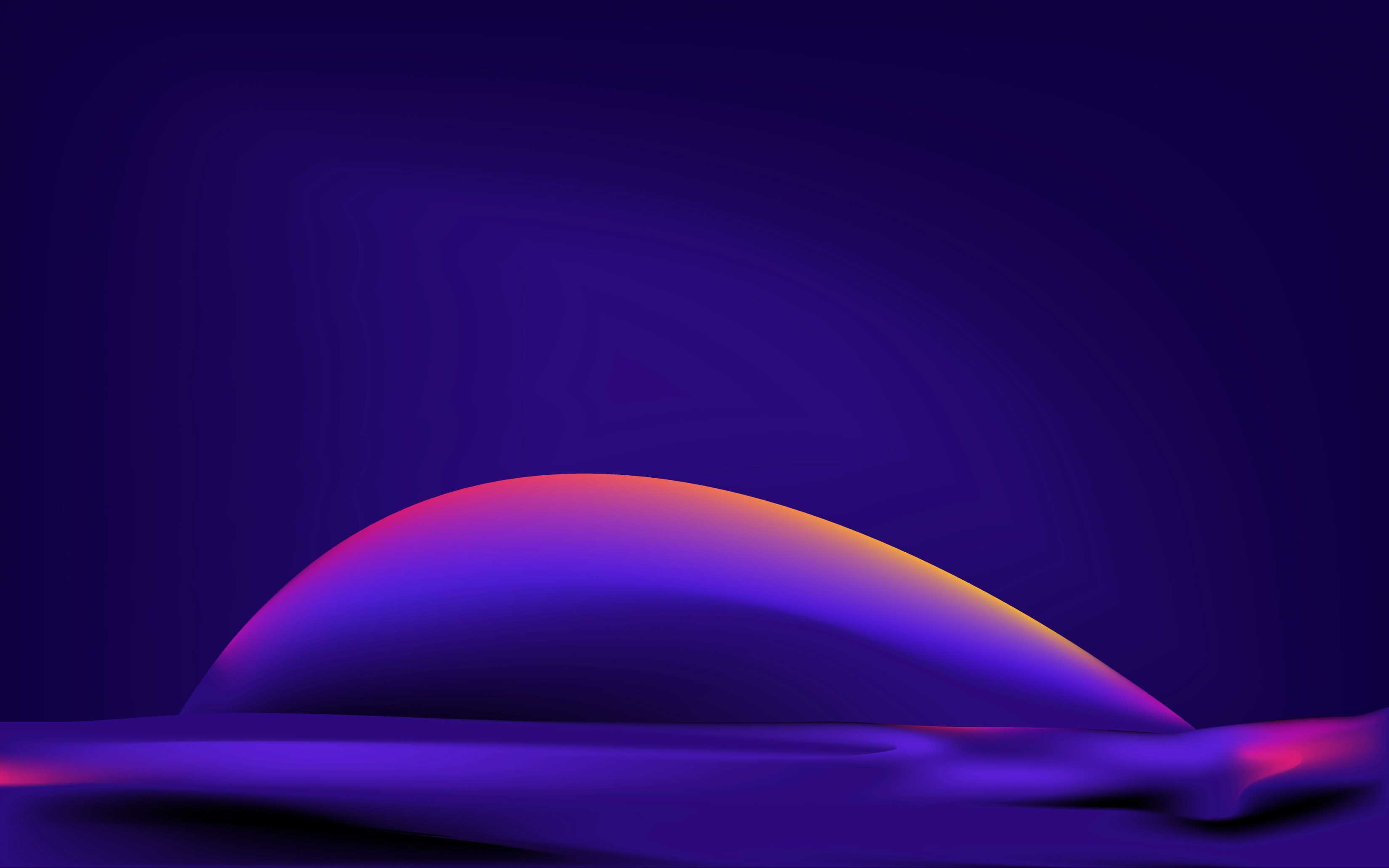 Purple Glowing Warm Abstract Liquid Gradient Unique 4K HD