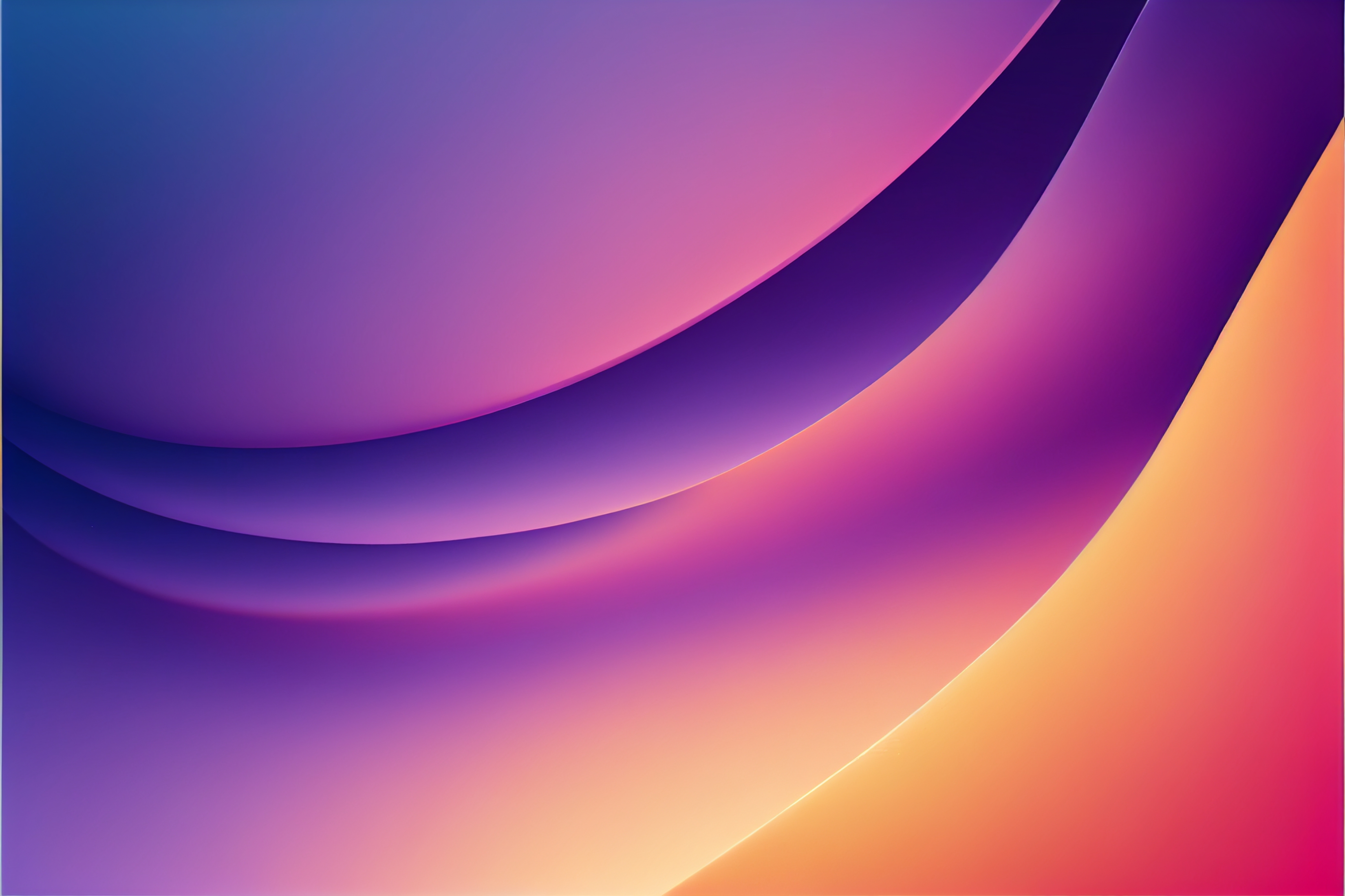 Purple Orange Gradient Liquid Lines