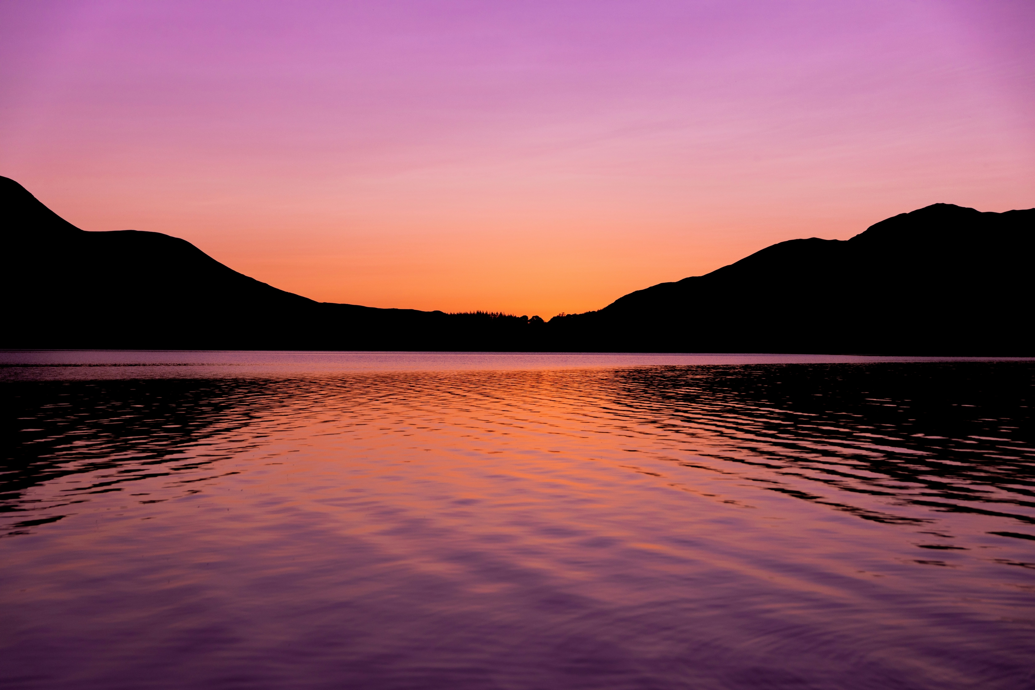 Purple Sunset Mountains