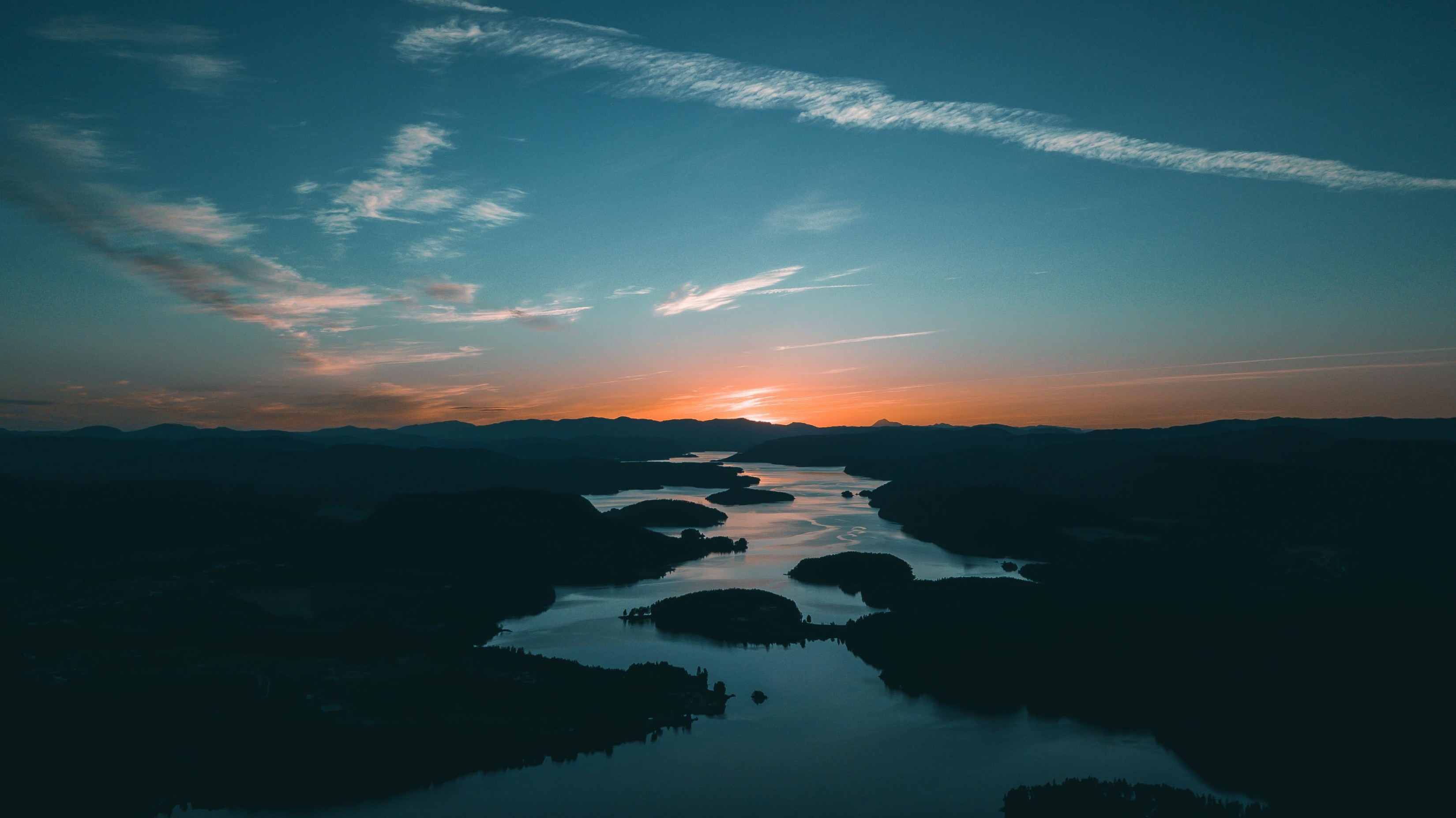 River Sunset wallpaper for Apple iPhone, Apple Watch, Mac, iPad and Apple Watch