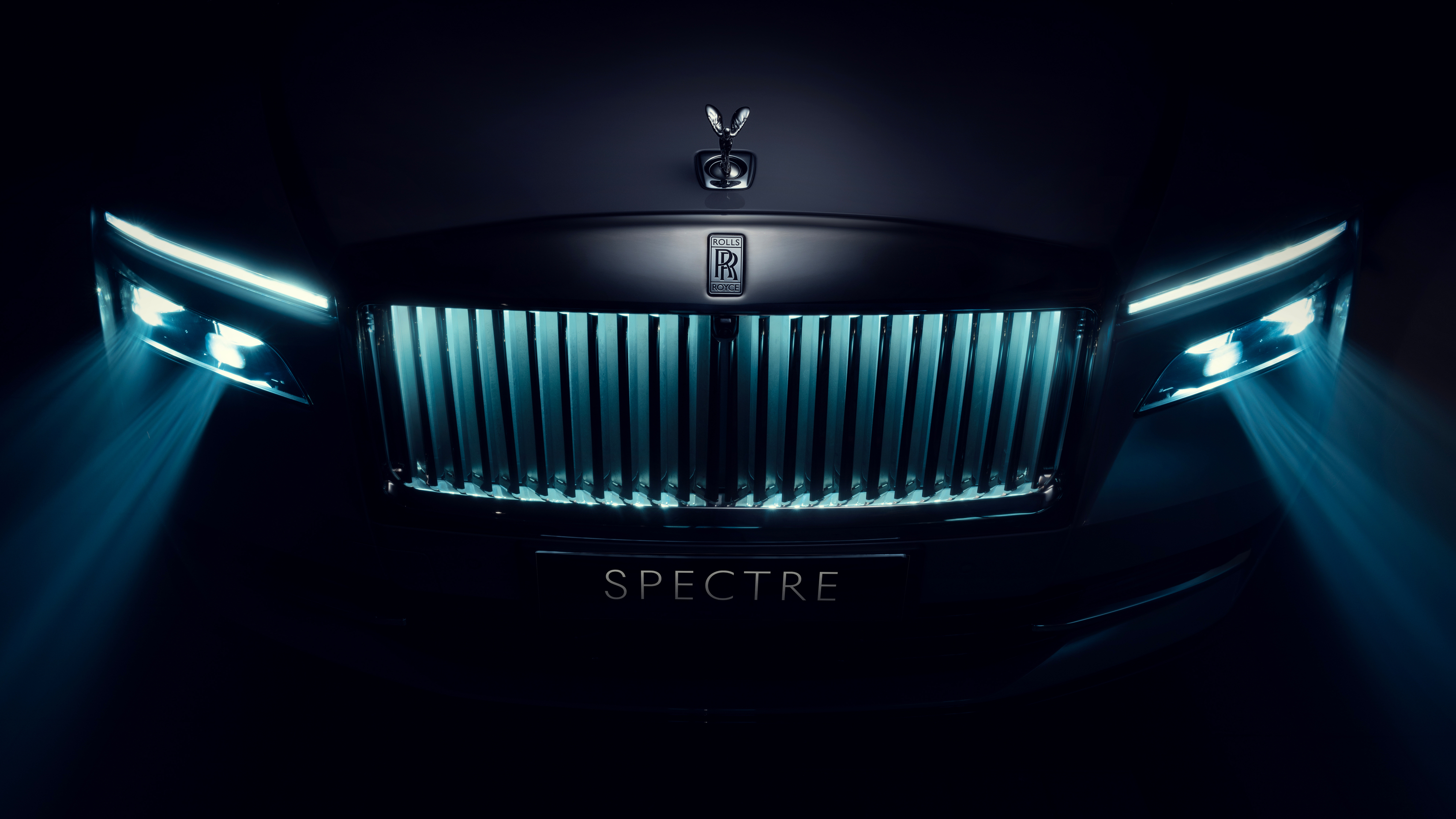 Rolls Royce Spectre Dark Logo Front Grille Best Desktop Wallpapers Of 2025 Collection For Mac And PC 4K 6K wallpaper for Apple iPhone, Apple Watch, Mac, iPad and Apple Watch