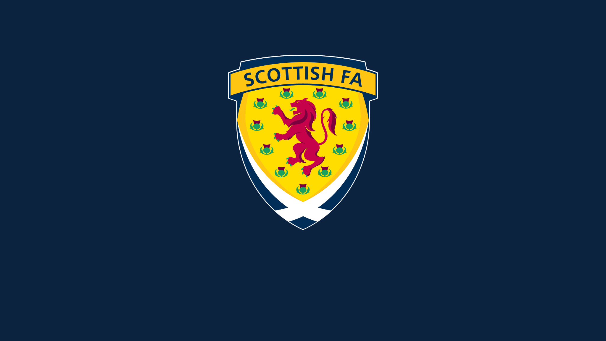 Scottish FA Scotland Football Blue And Yellow