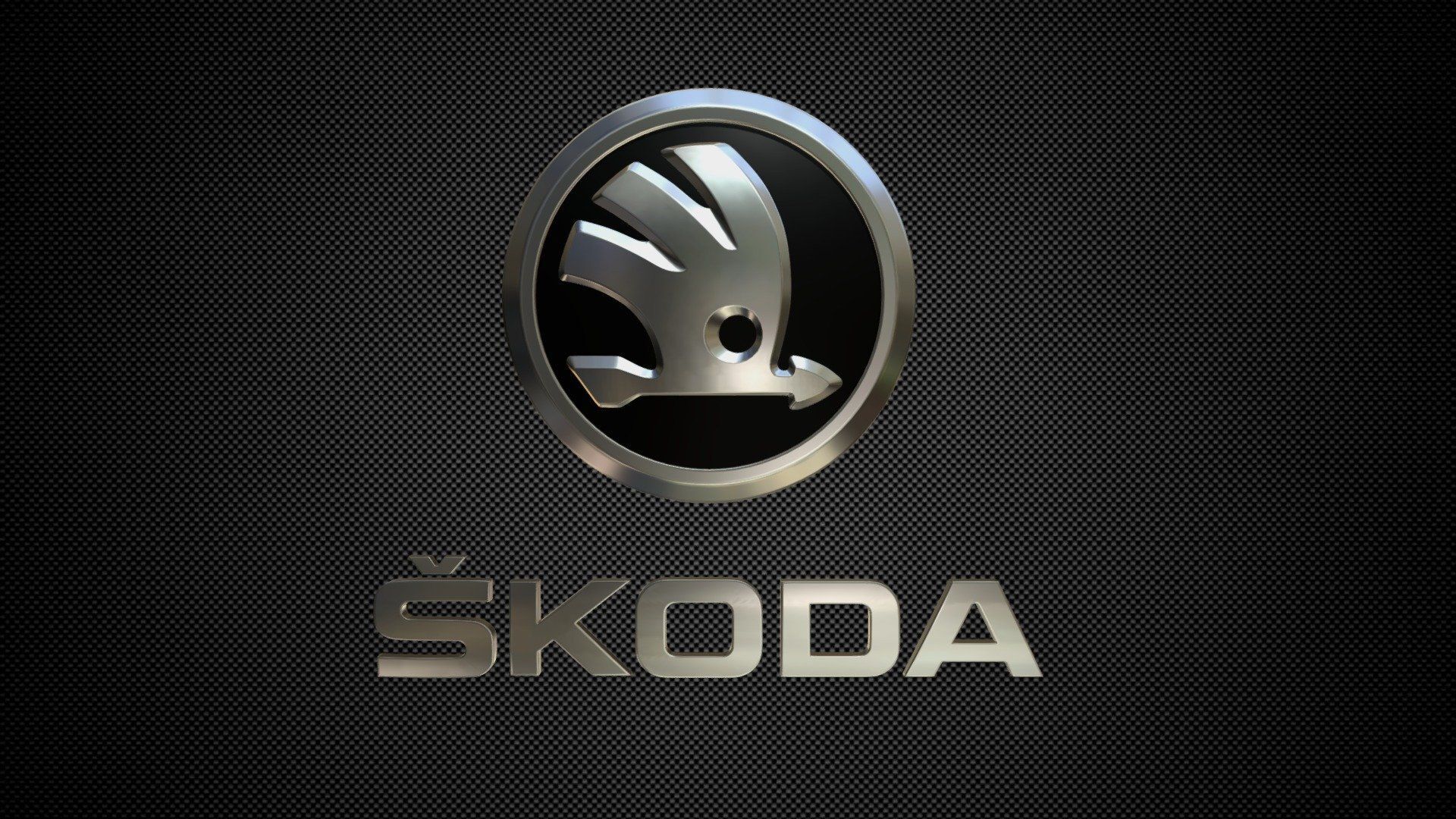 Skoda Logo 3D Metallic Stainless Steel wallpaper for Apple iPhone, Apple Watch, Mac, iPad and Apple Watch