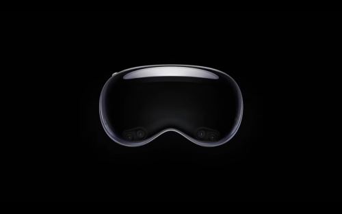 Apple Vision Pro Dark Mac wallpaper
