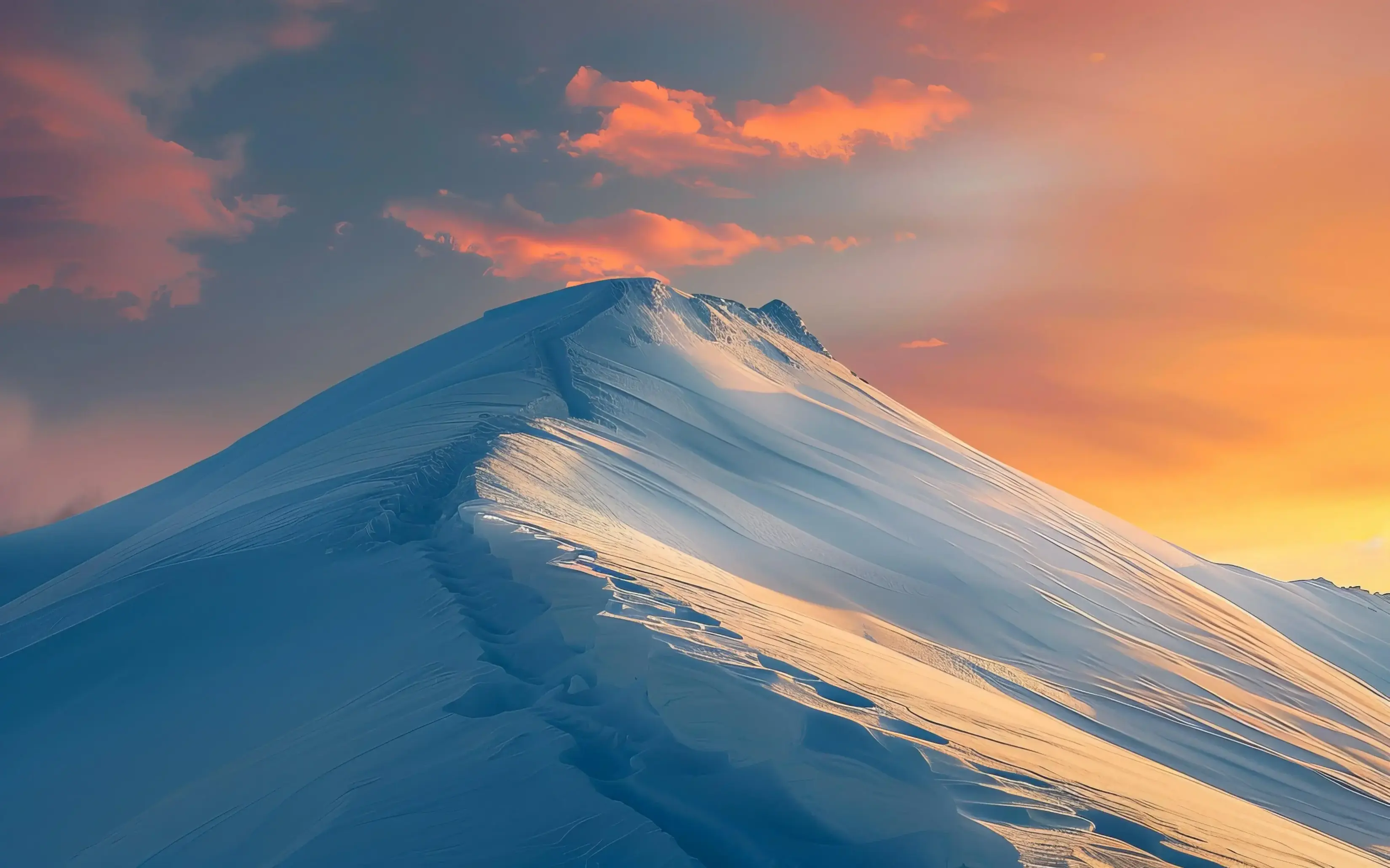 Snowcapped Mountain At Sunrise Morning Top Best Free Download Wallpapers For MacBook Pro Air And Microsoft Windows PCs Desktop 4K wallpaper for Apple iPhone, Apple Watch, Mac, iPad and Apple Watch