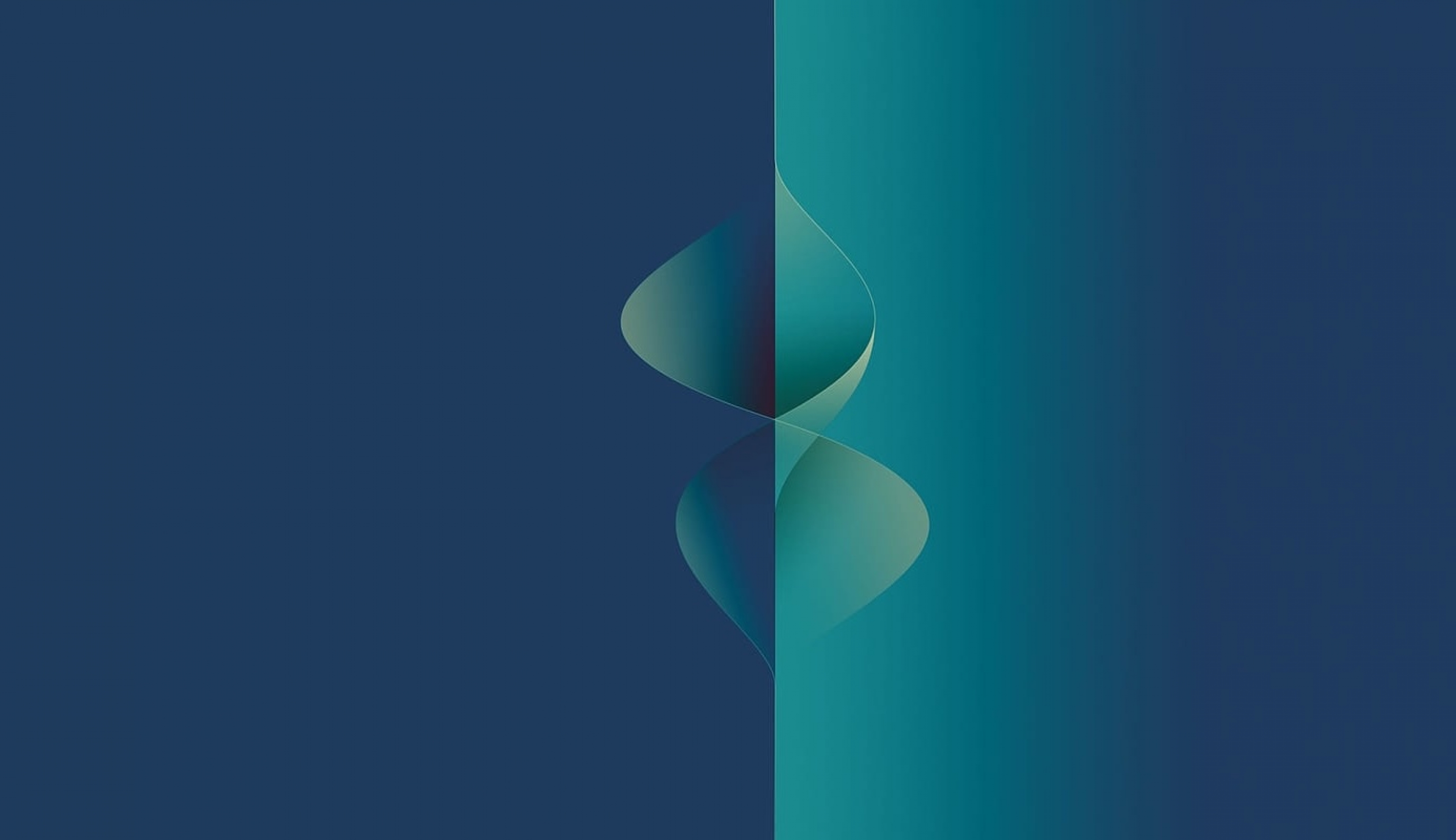 Split Screen Turquoise Blue Abstract