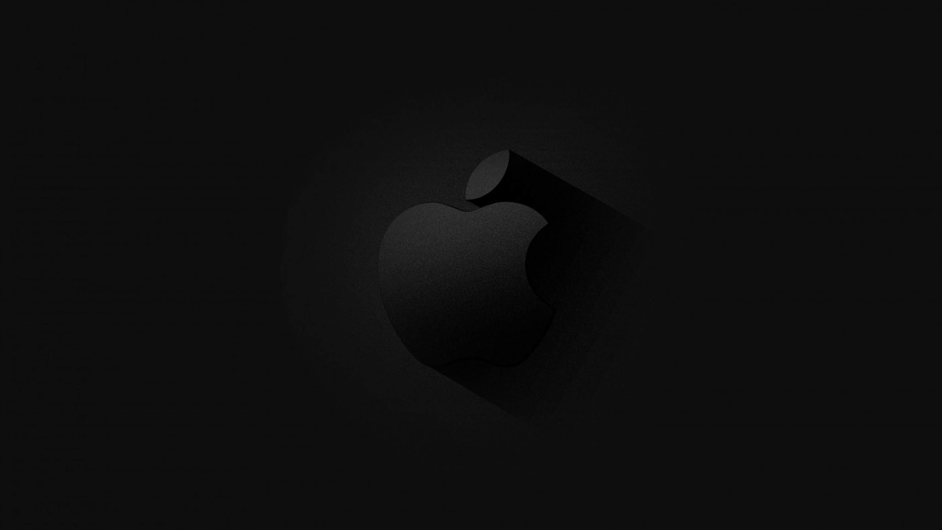 Super Dark Hidden Apple Logo Matte Black