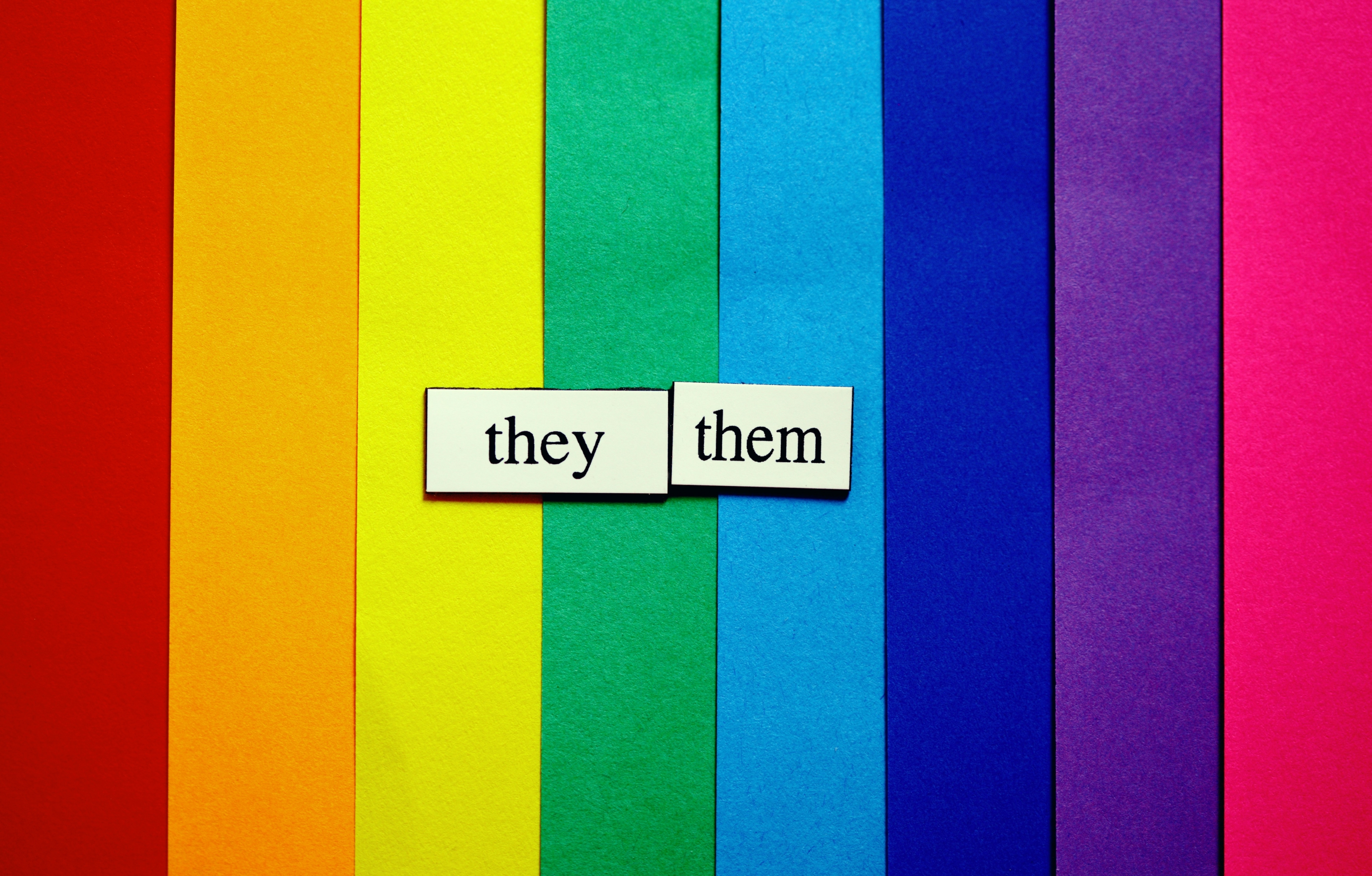 They Them LGBTQIA Gender Neutral Pronouns wallpaper for Apple iPhone, Apple Watch, Mac, iPad and Apple Watch