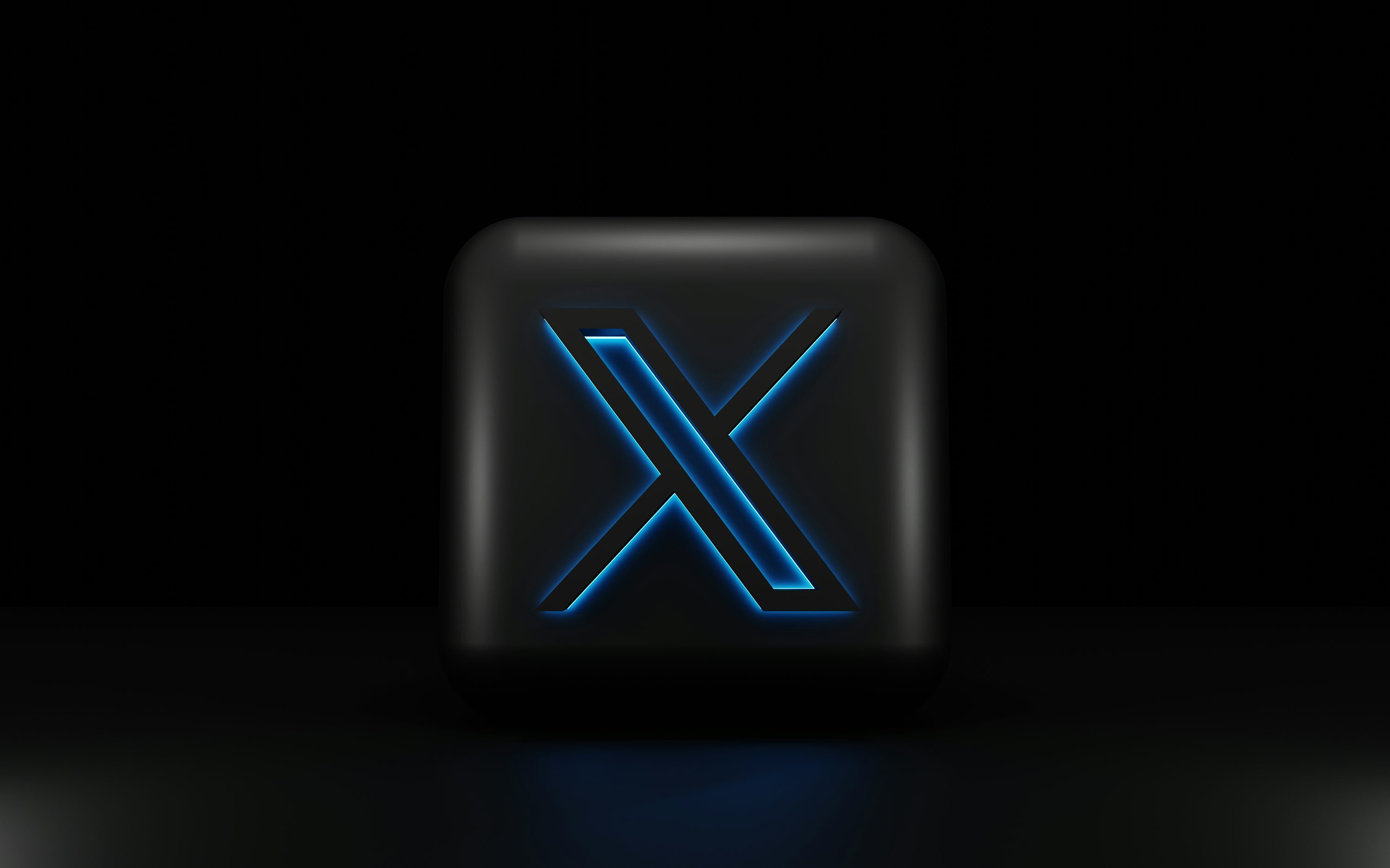 Twitter X App Elon Musk 3D Black Logo wallpaper for Apple iPhone, Apple Watch, Mac, iPad and Apple Watch